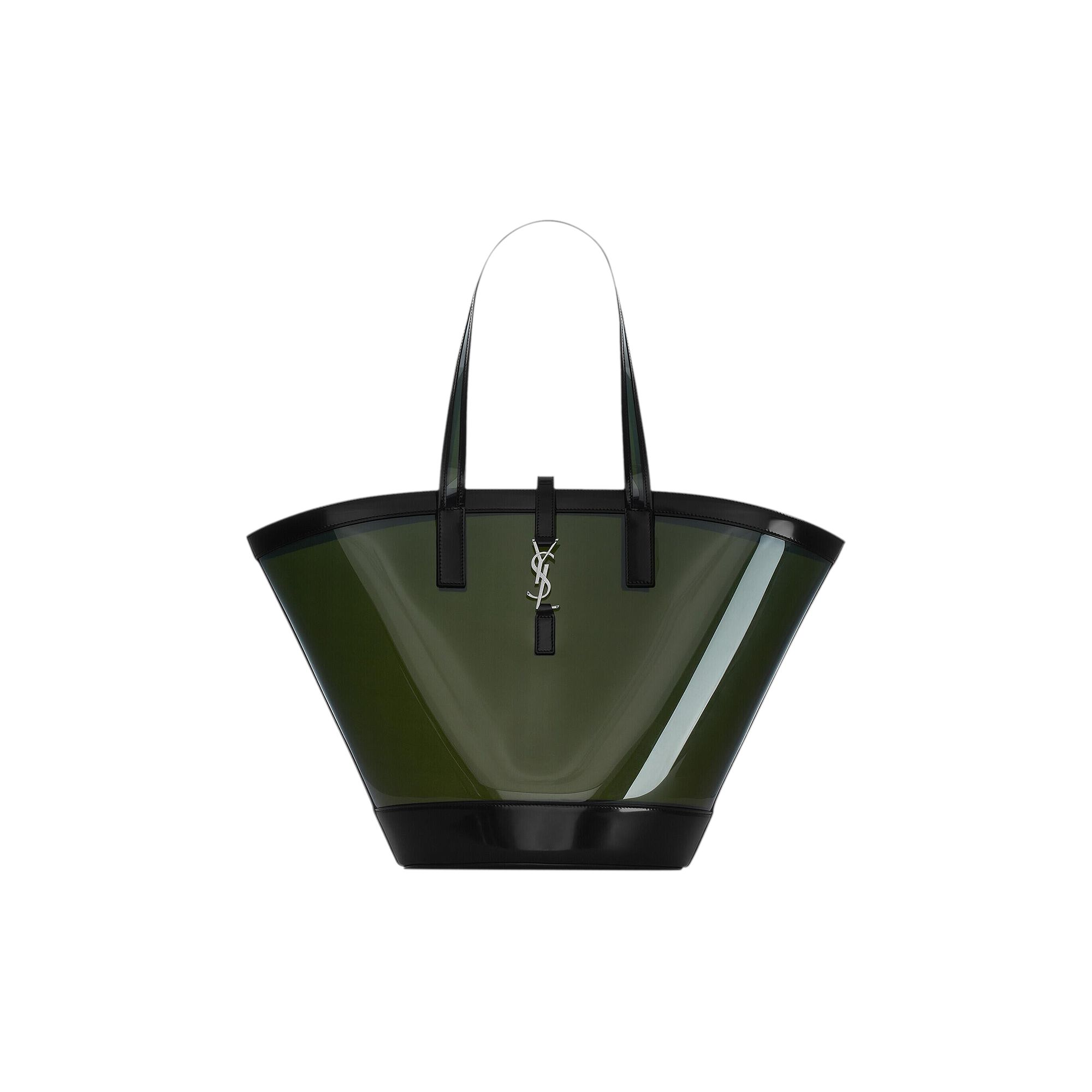 Pre-owned Saint Laurent Panier Medium Bag 'noir/peppermint' In Black