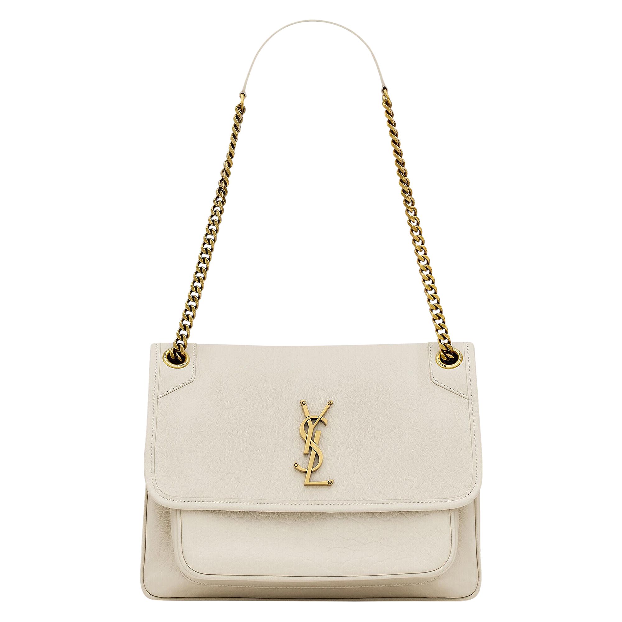 Pre-owned Saint Laurent Medium Niki Chain Bag 'soft Cream'