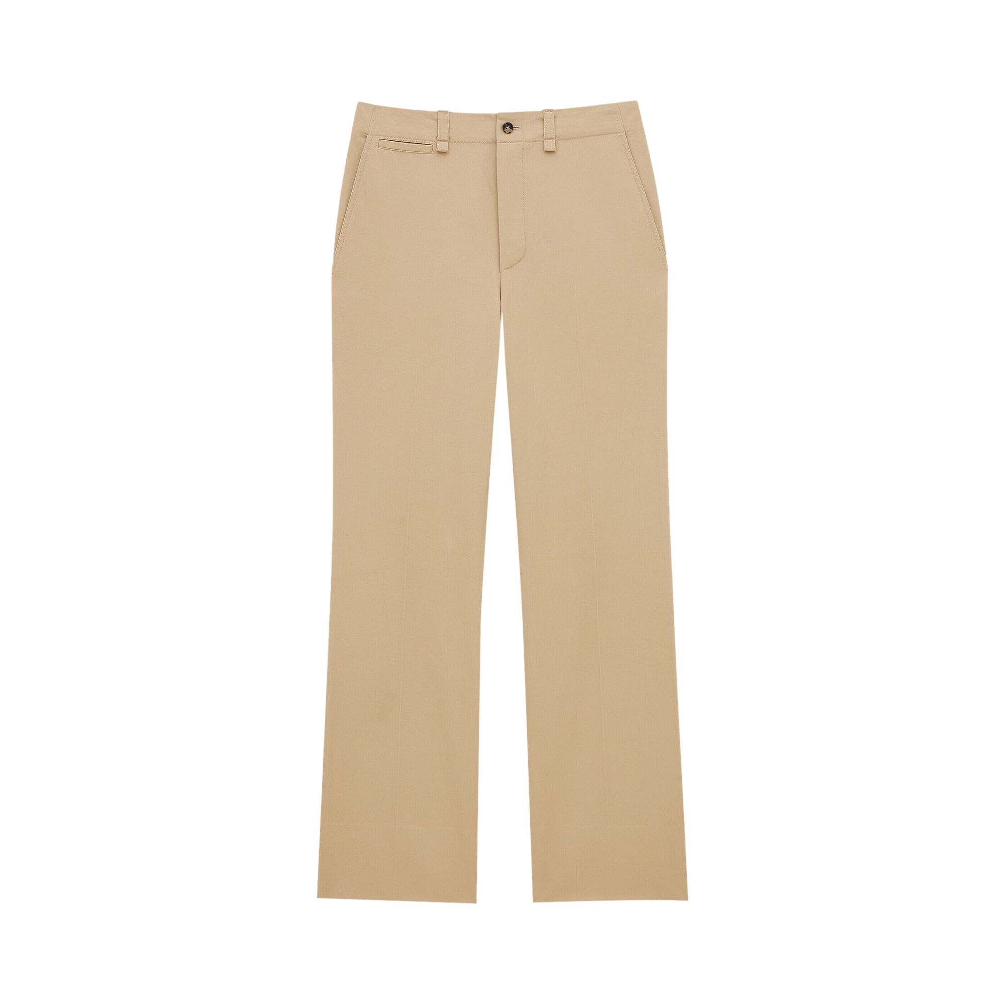 Pre-owned Saint Laurent Drill Pants 'beige' | Tan | Women's Size 36 In Brown