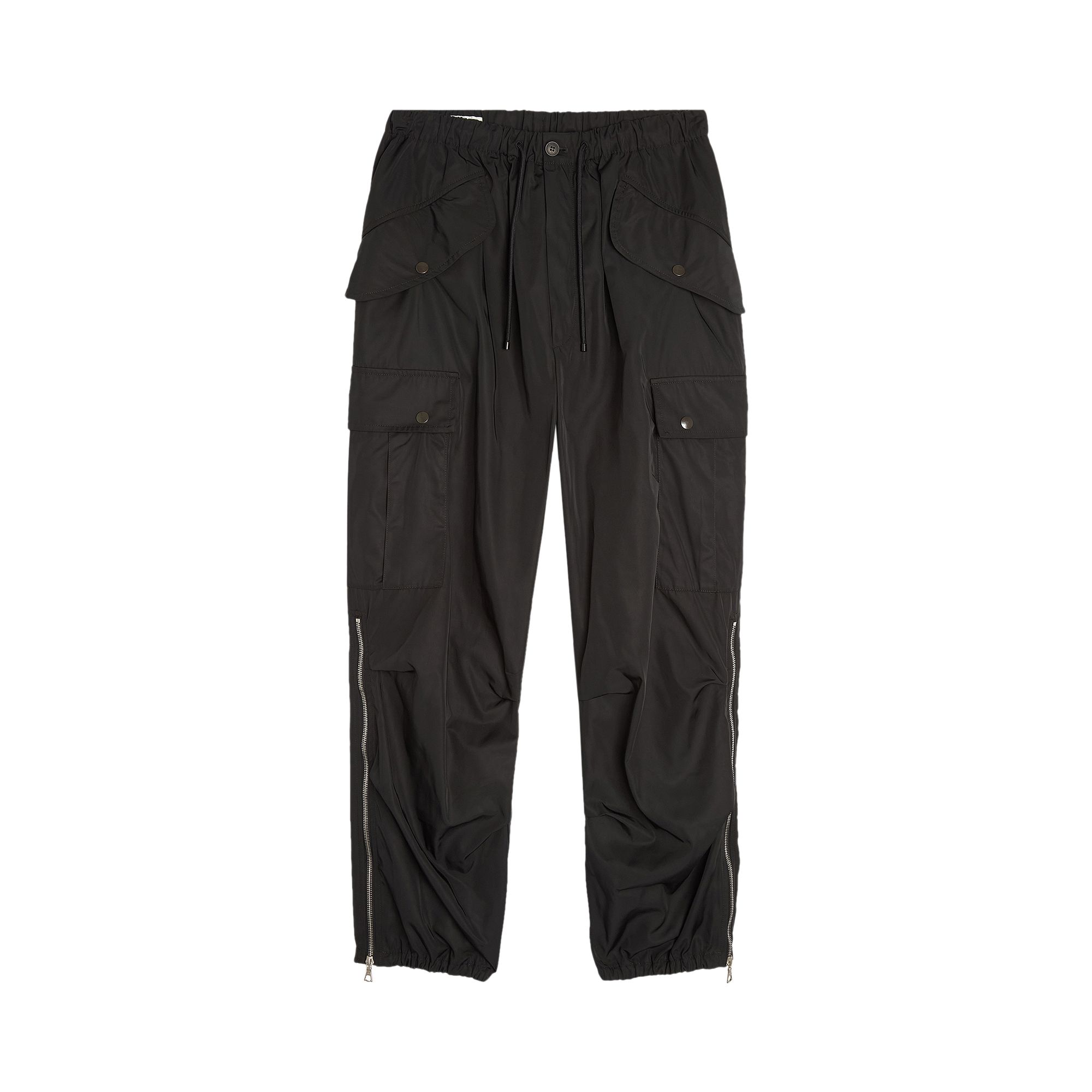 Pre-owned Dries Van Noten Multi Pockets Loose Fit Pants 'black'