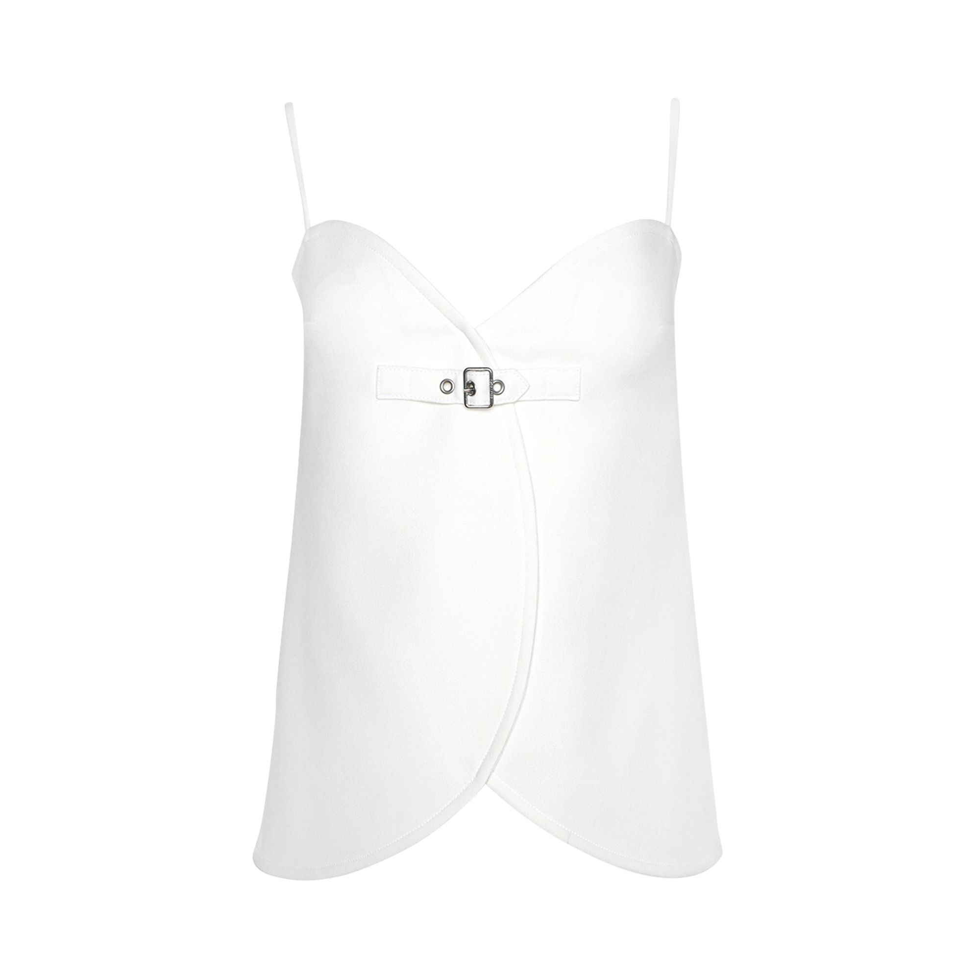 Courrèges Ellipse Twill Top 'Heritage White' | Women's Size 34