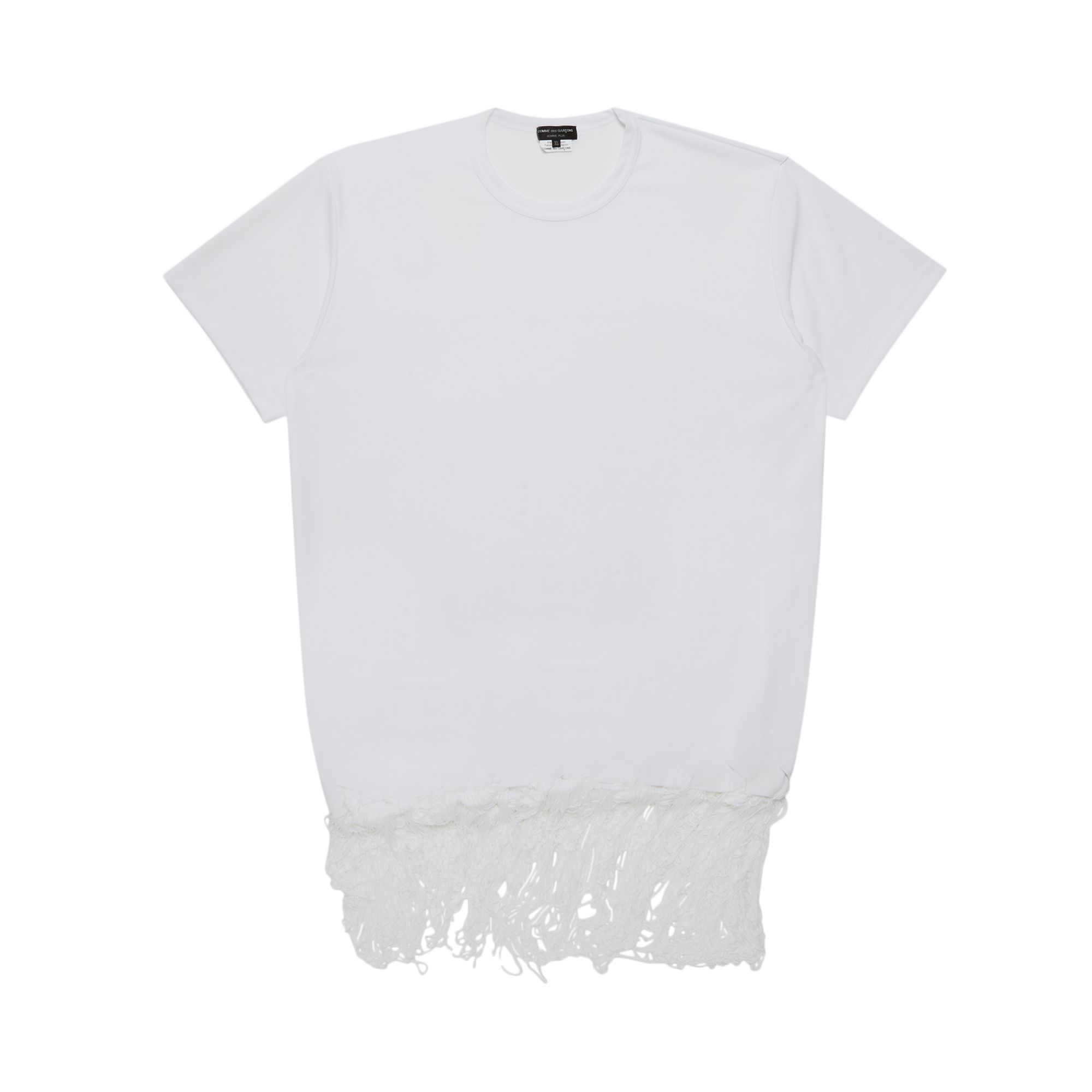 Pre-owned Comme Des Garçons Homme Deux Comme Des Garçons Homme Plus T-shirt 'white' | Men's Size Xl