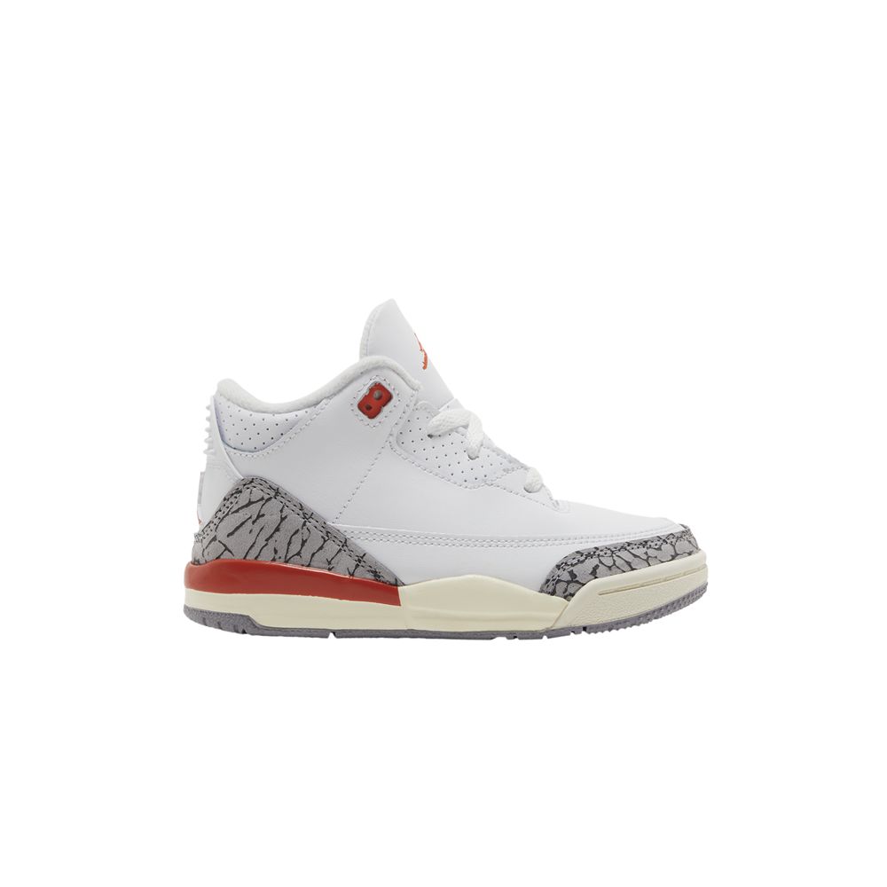 Pre-owned Air Jordan 3 Retro Td 'georgia Peach' | White | Infant Size 7