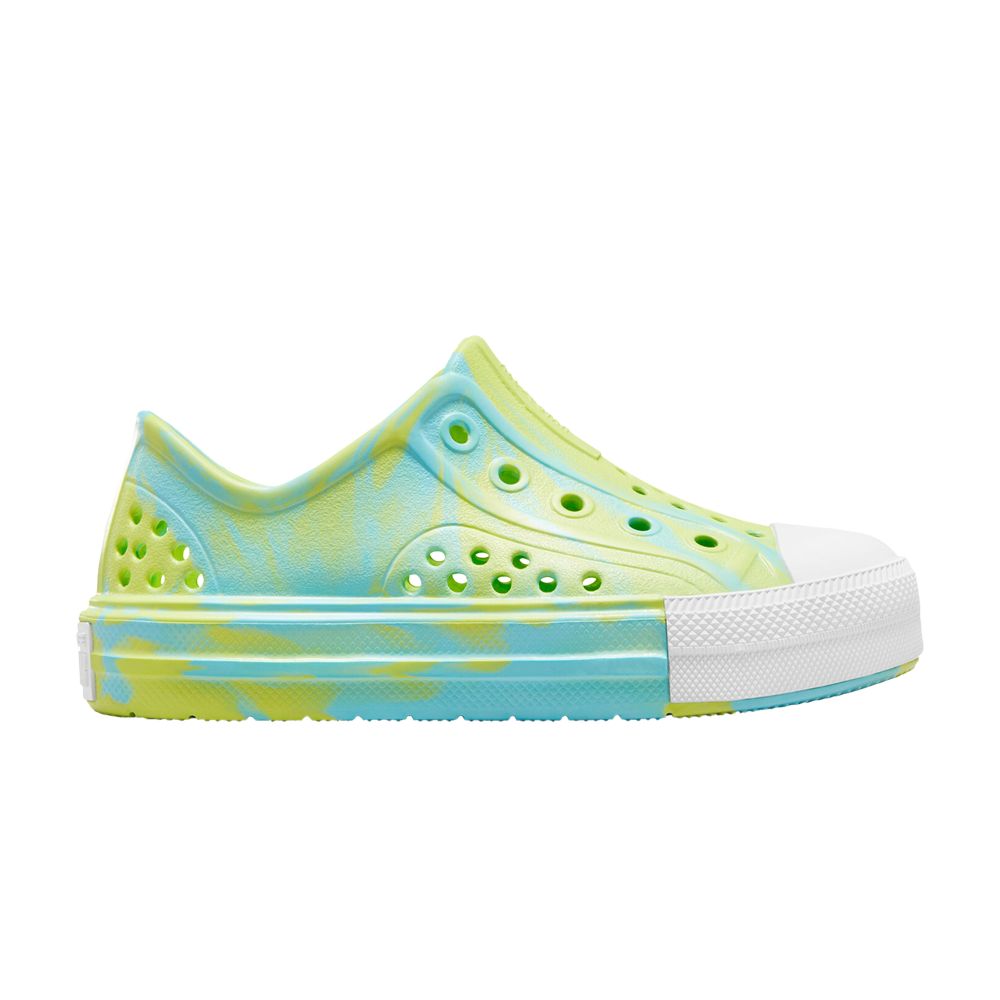 Pre-owned Converse Chuck Taylor All Star Play Lite Cx Low Ps 'triple Cyan Slime' | Green | Kid's Size 11