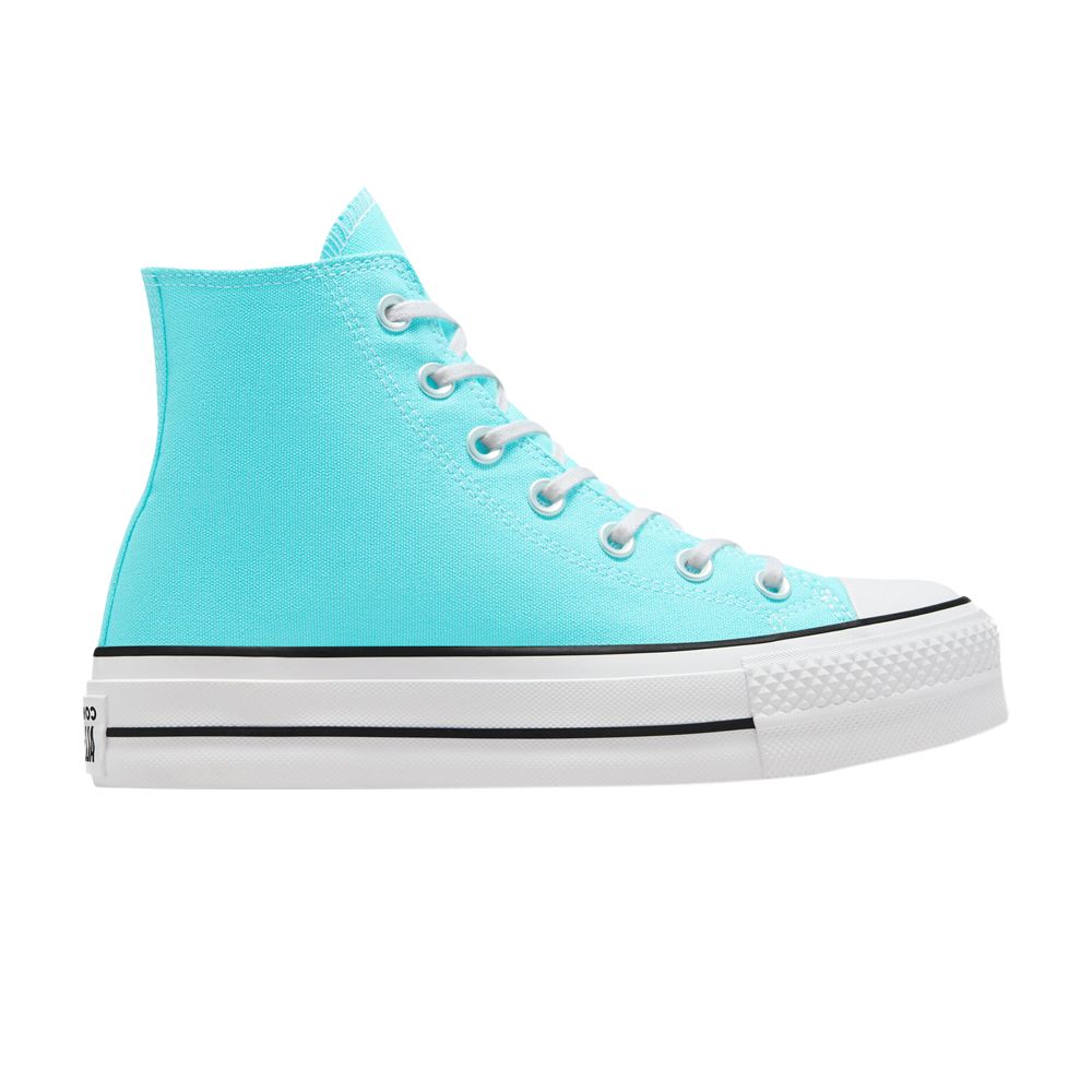 Pre-owned Converse Wmns Chuck Taylor All Star Lift Platform High 'triple Cyan' In Teal