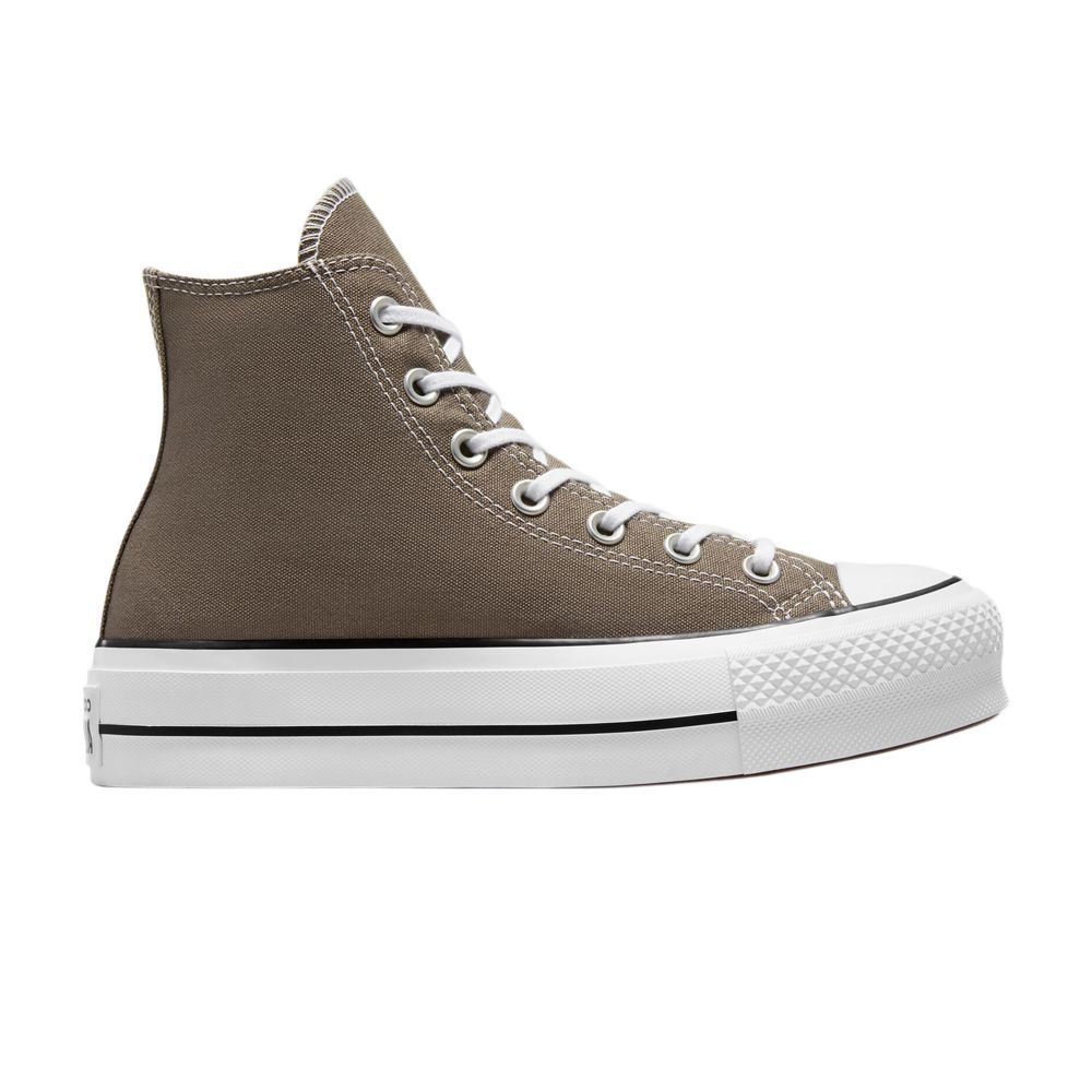 Pre-owned Converse Wmns Chuck Taylor All Star Lift Platform High 'charcoal' In Grey