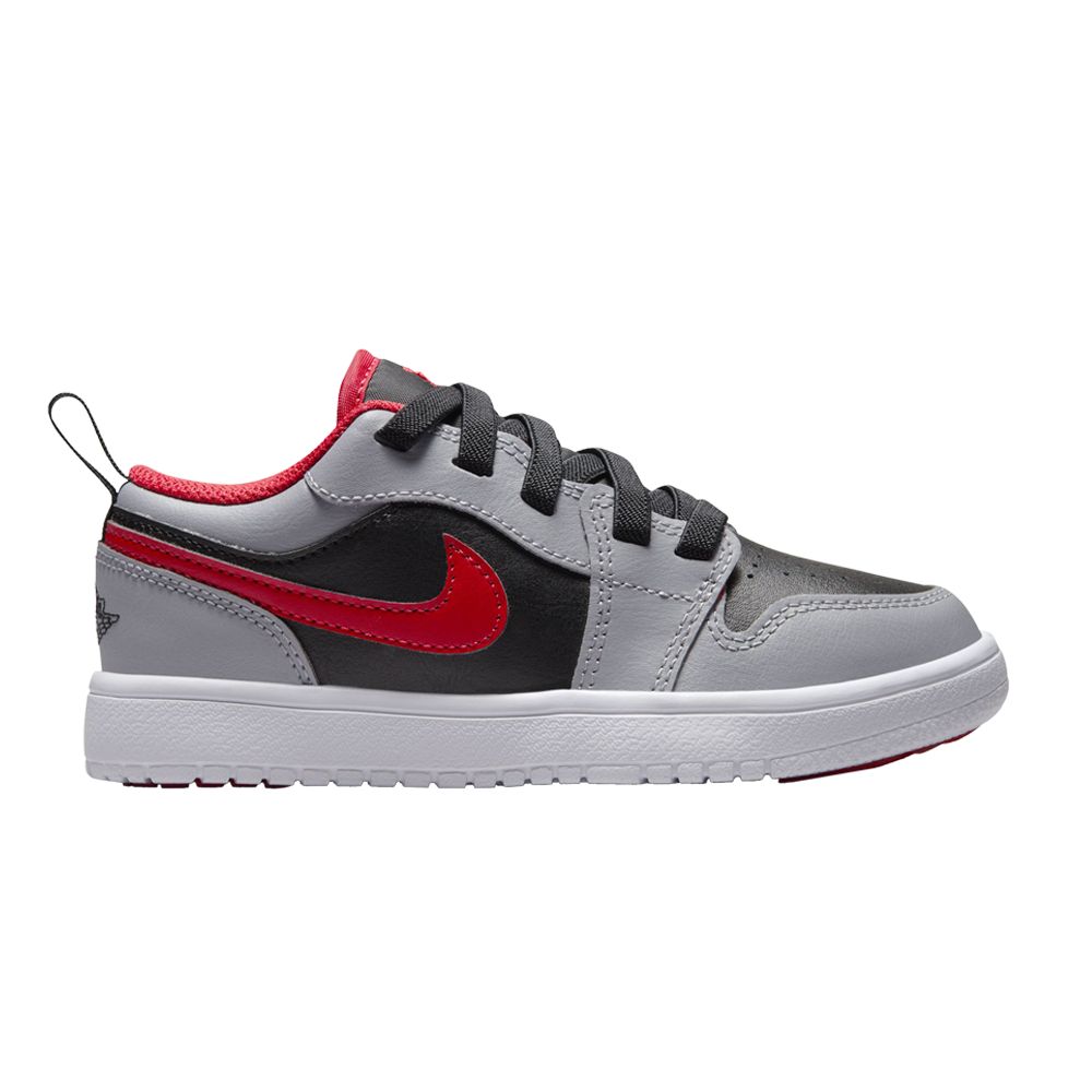 Pre-owned Air Jordan 1 Low Alt Ps 'cement Fire Red' | Grey | Kid's Size 2.5