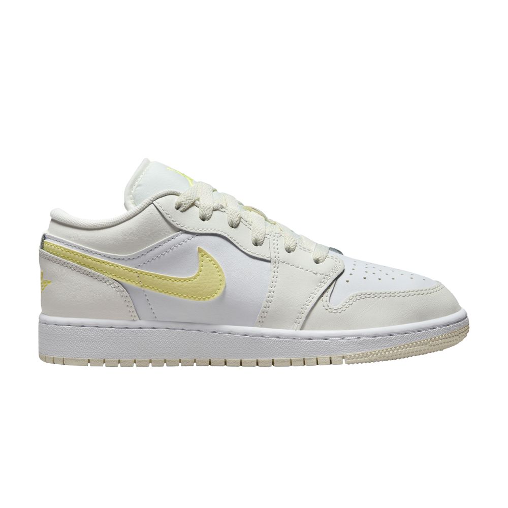 Pre-owned Air Jordan 1 Low Gs 'sail Light Laser Orange' | Cream | Kid's Size 6