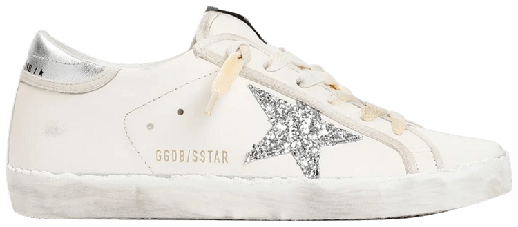 Golden Goose Wmns Superstar 'White Silver Glitter'