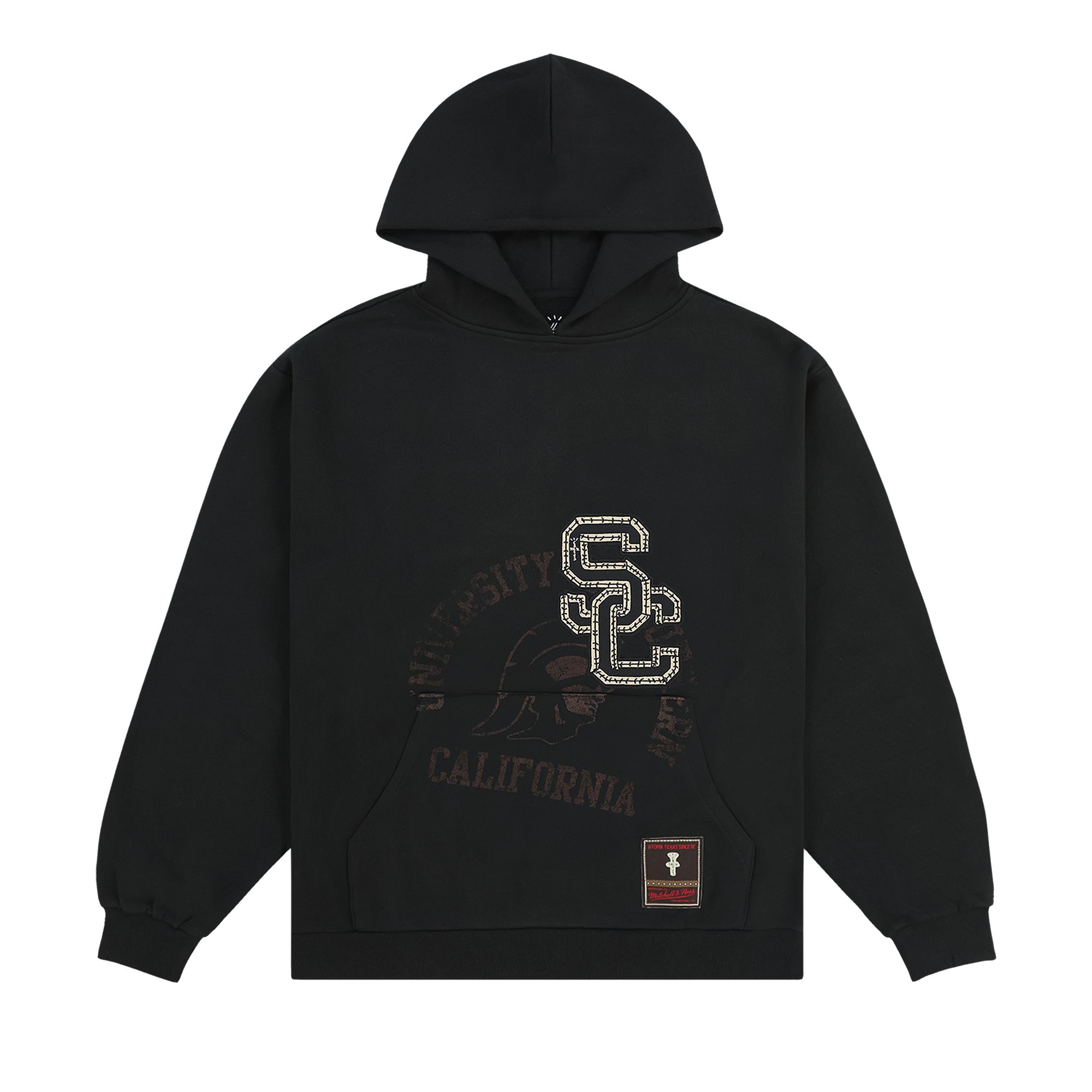 Pre-owned Cactus Jack By Travis Scott X Mitchell & Ness University Of Southern California Hoodie 'black'