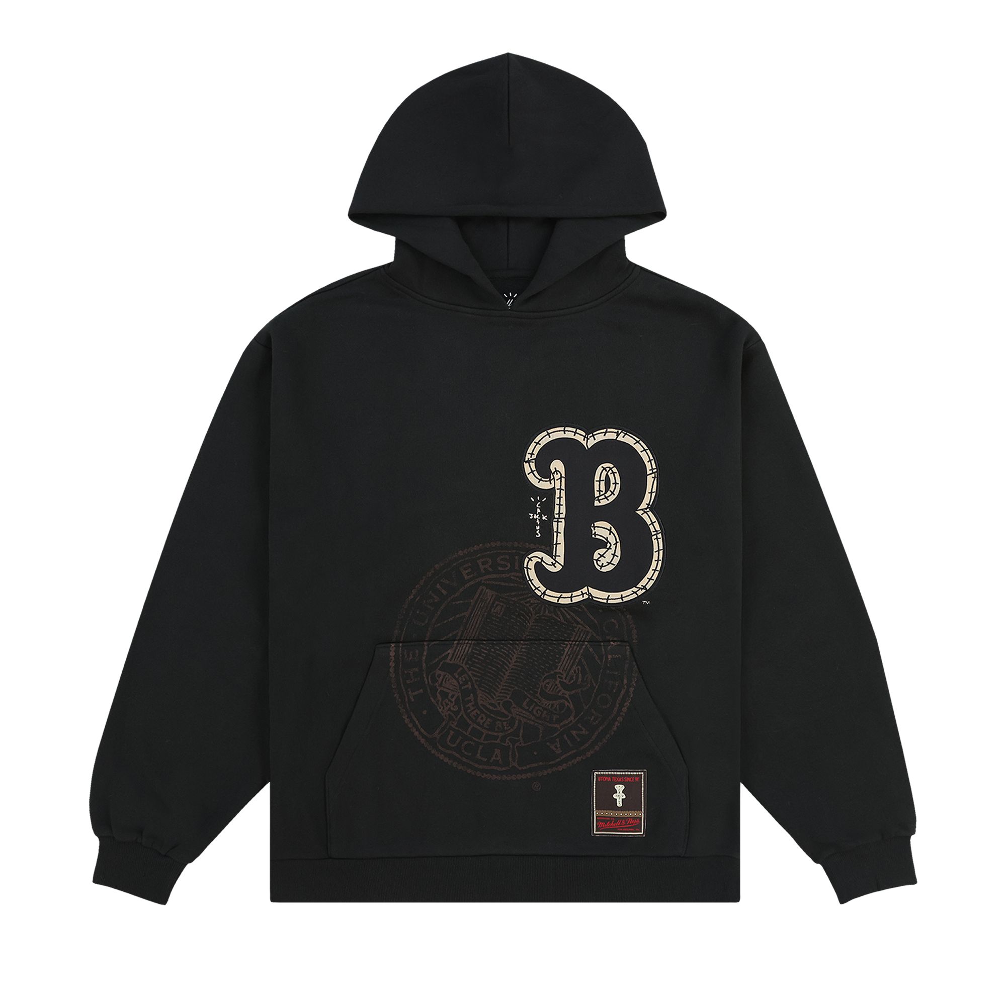 Pre-owned Cactus Jack By Travis Scott X Mitchell & Ness University Of California, Los Angeles Hoodie 'black'