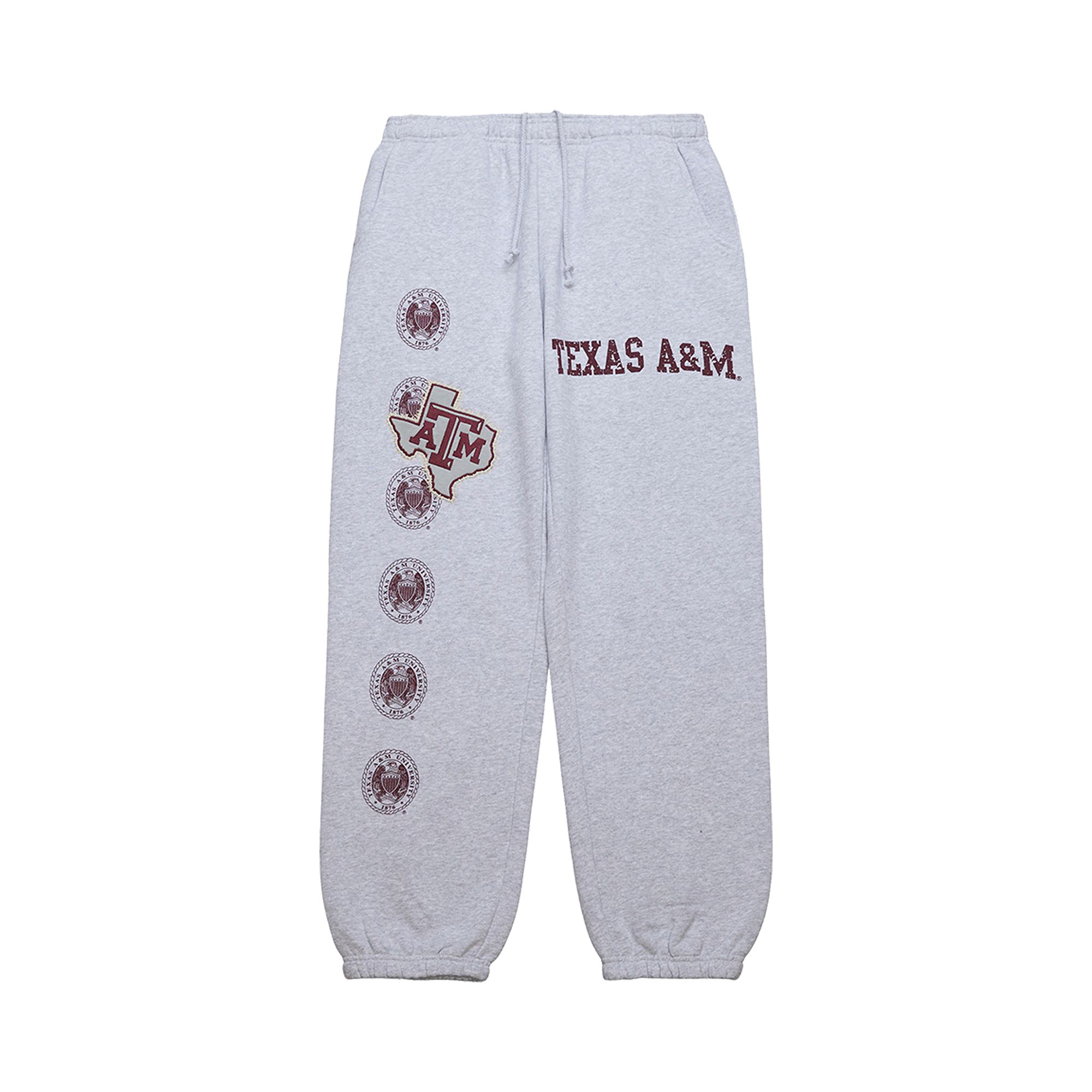 Pre-owned Cactus Jack By Travis Scott X Mitchell & Ness Texas A&m University Sweatpants 'grey Heather' | Men's