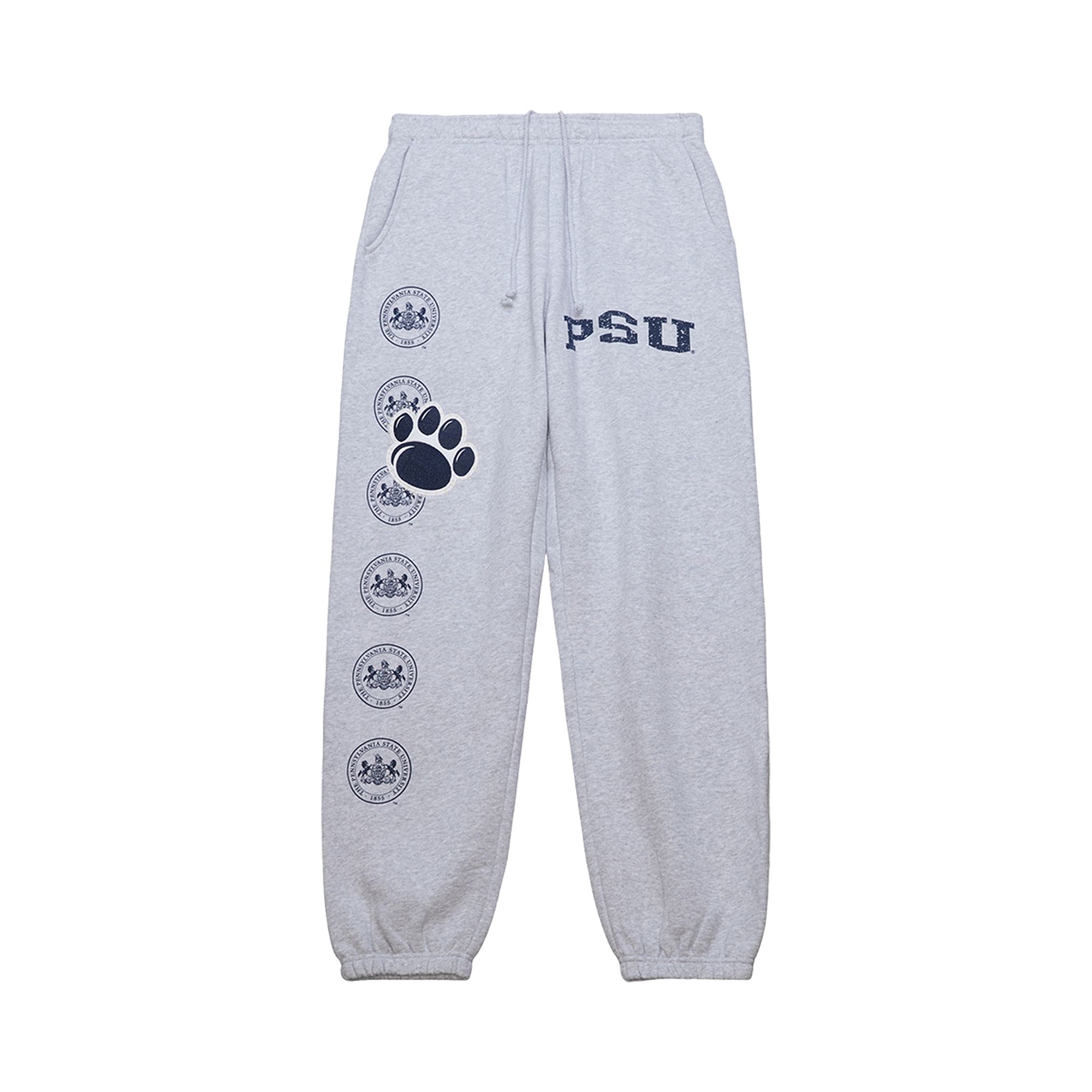 Pre-owned Cactus Jack By Travis Scott X Mitchell & Ness Penn State University Sweatpants 'grey Heather' | Men'
