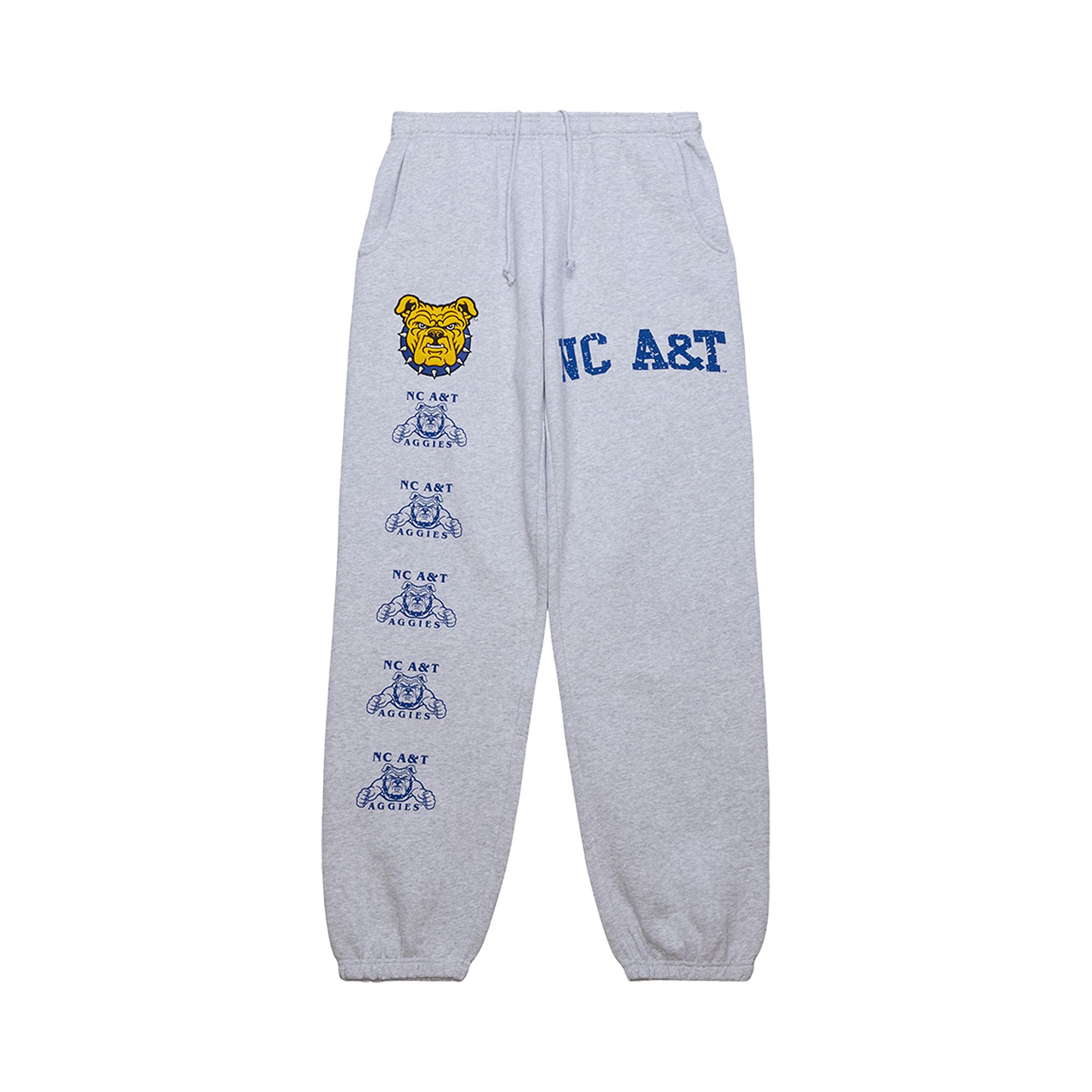 Pre-owned Cactus Jack By Travis Scott X Mitchell & Ness North Carolina A&t University Sweatpants 'grey Heather In Gray