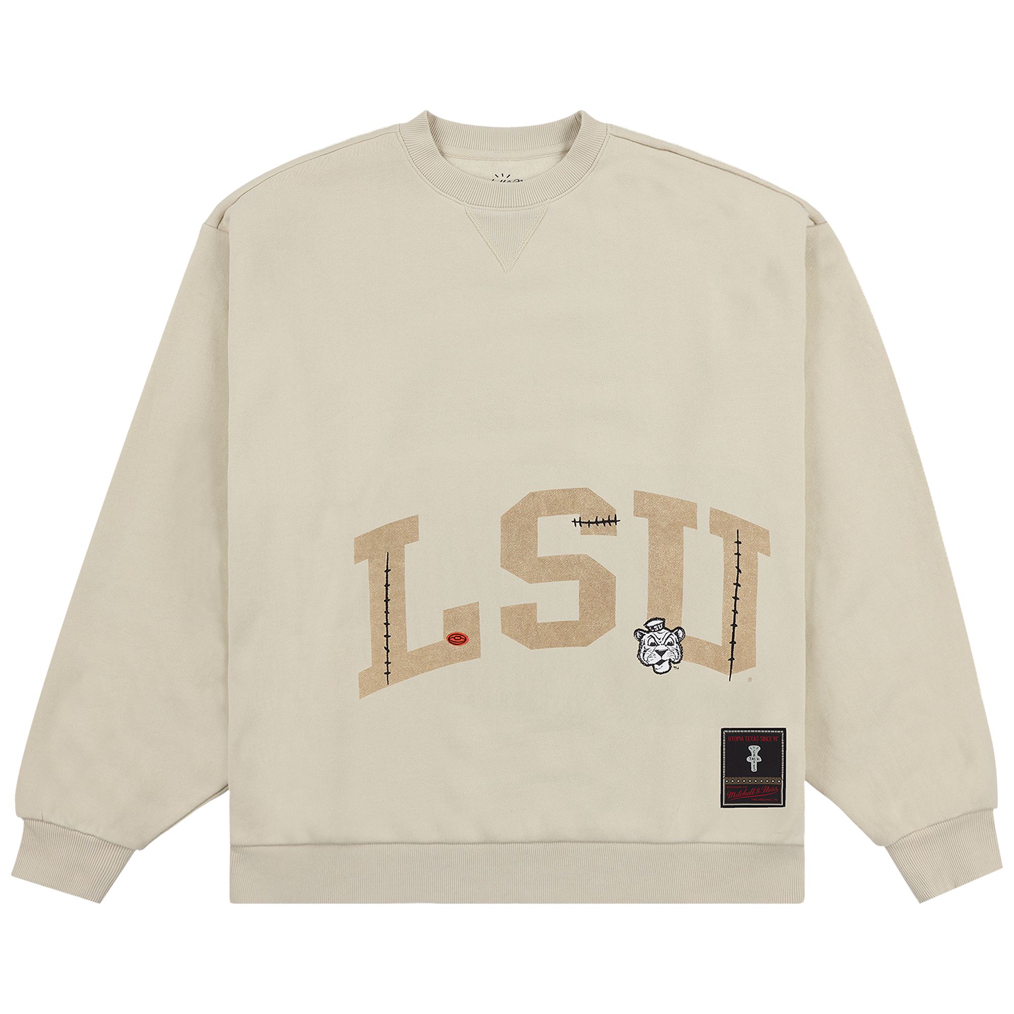 Pre-owned Cactus Jack By Travis Scott X Mitchell & Ness Louisiana State University Handdrawn Tee 'tan'