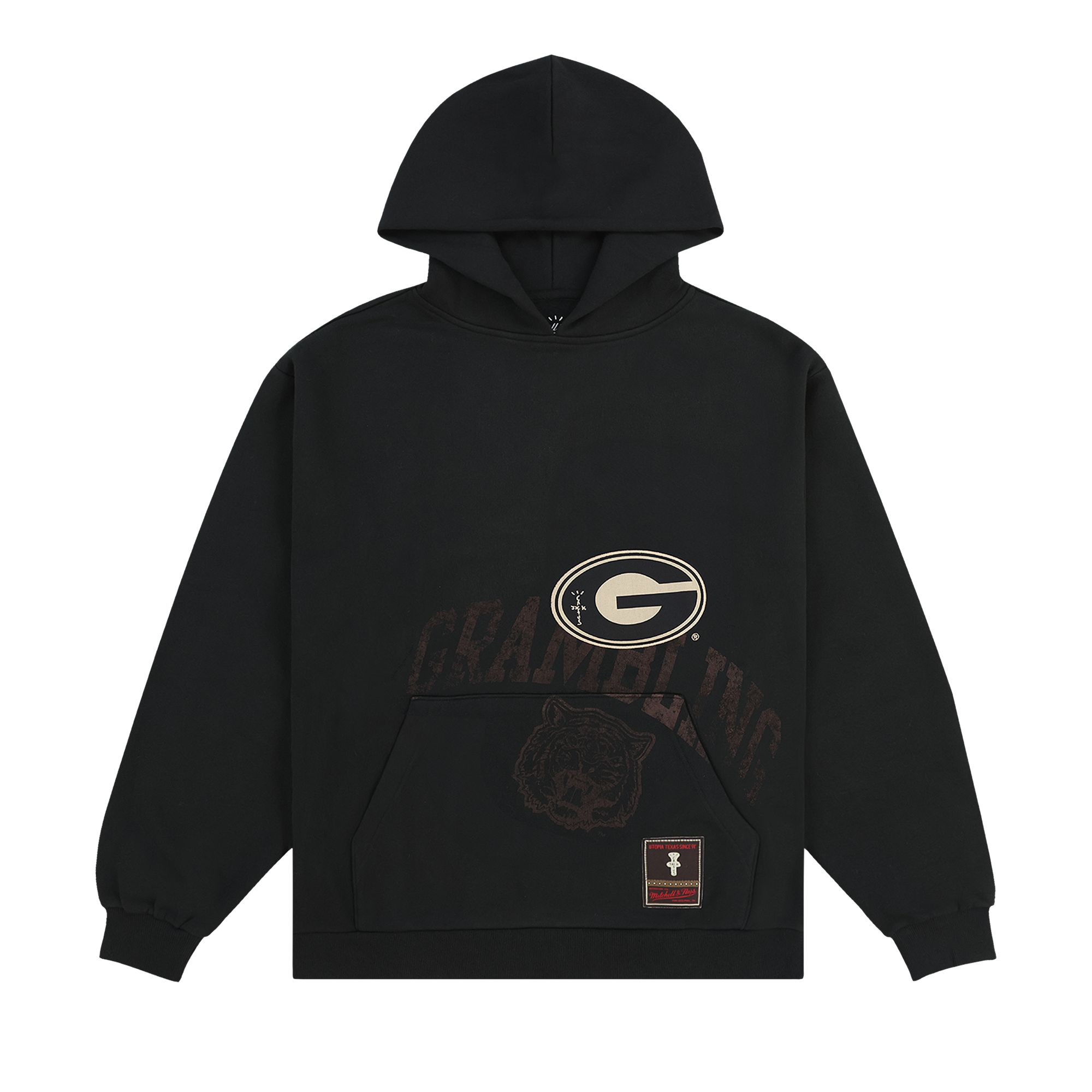 Pre-owned Cactus Jack By Travis Scott X Mitchell & Ness Grambling State University Hoodie 'black'