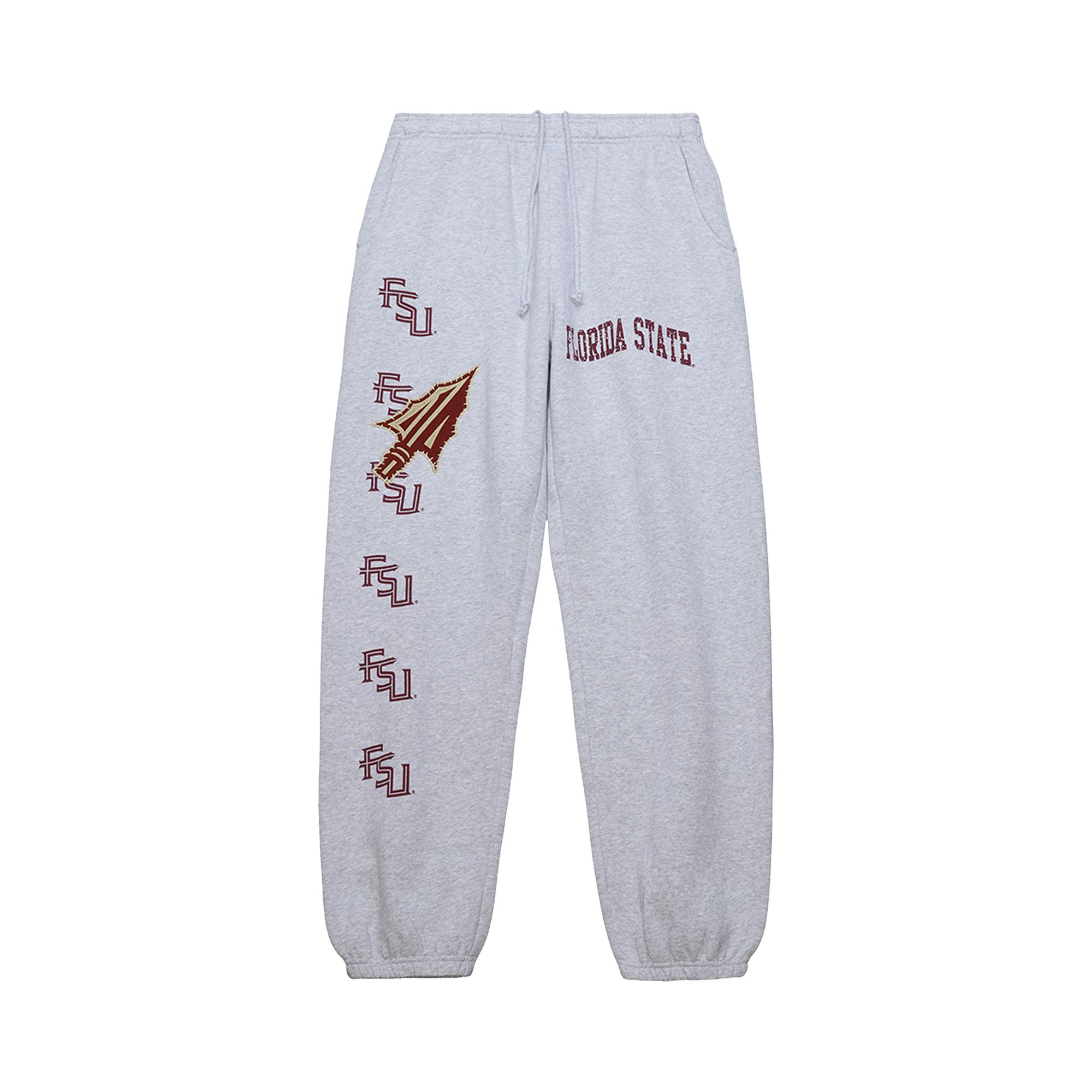Pre-owned Cactus Jack By Travis Scott X Mitchell & Ness Florida State University Sweatpants 'grey Heather' | M