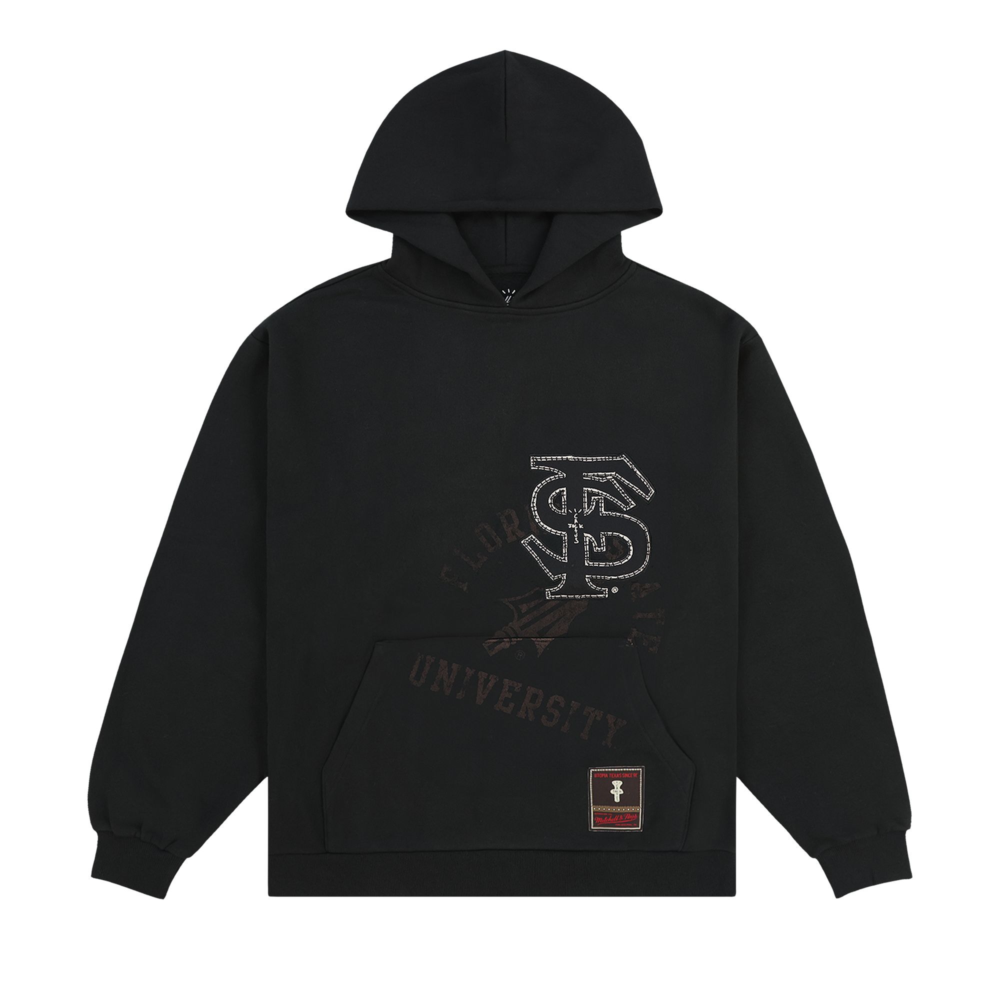 Pre-owned Cactus Jack By Travis Scott X Mitchell & Ness Florida State University Hoodie 'black'