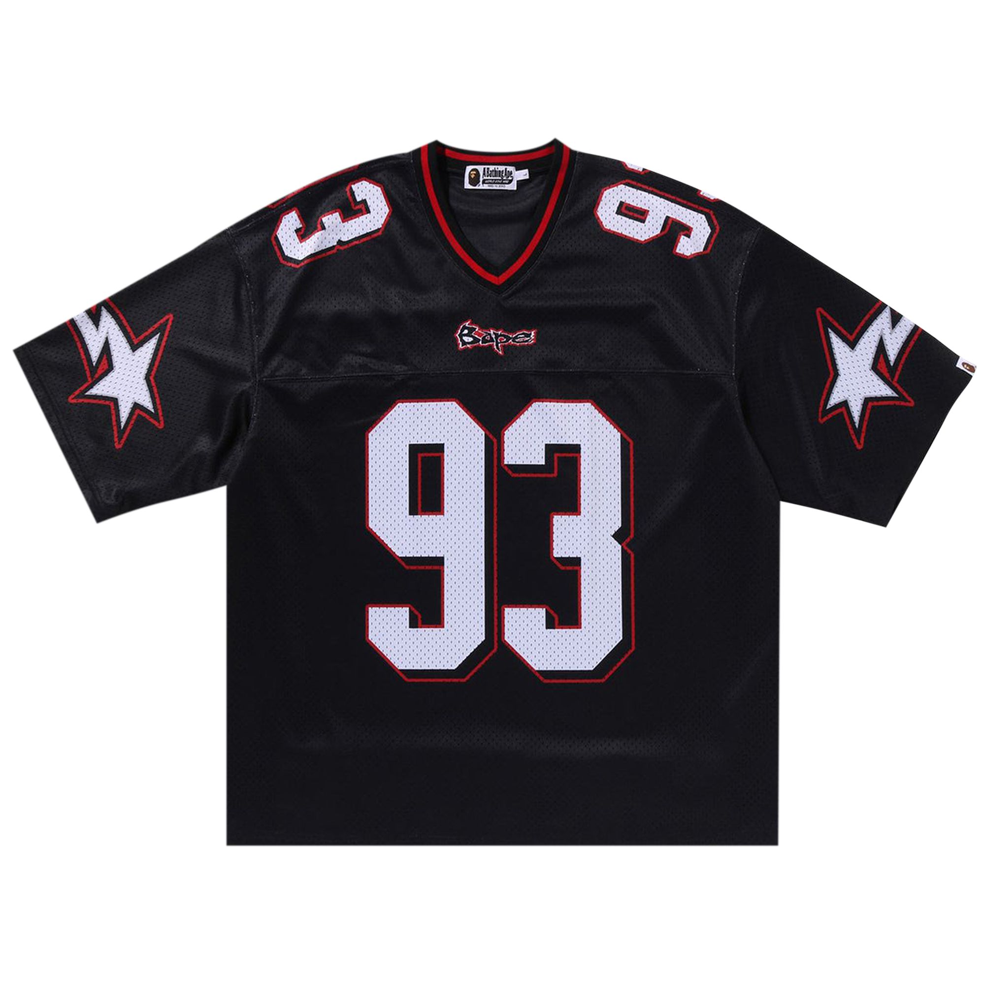 BAPE BAPE FOOTBALL RELAXED FIT TEE 'BLACK'