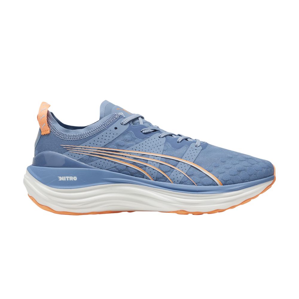 Pre-owned Puma Foreverrun Nitro 'zen Blue Neon Citrus'