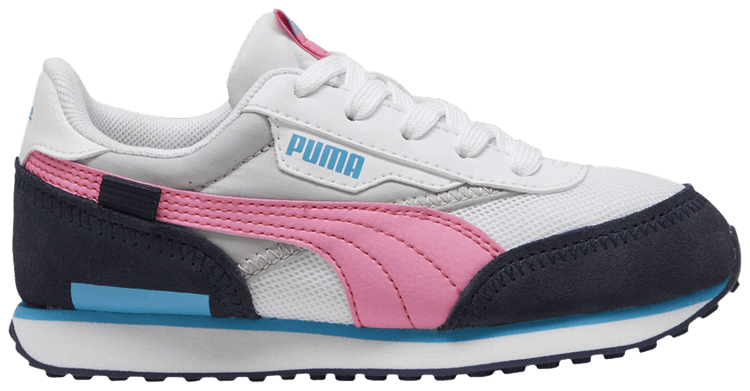 Puma Future Rider Little Kid Splash White Navy Pink
