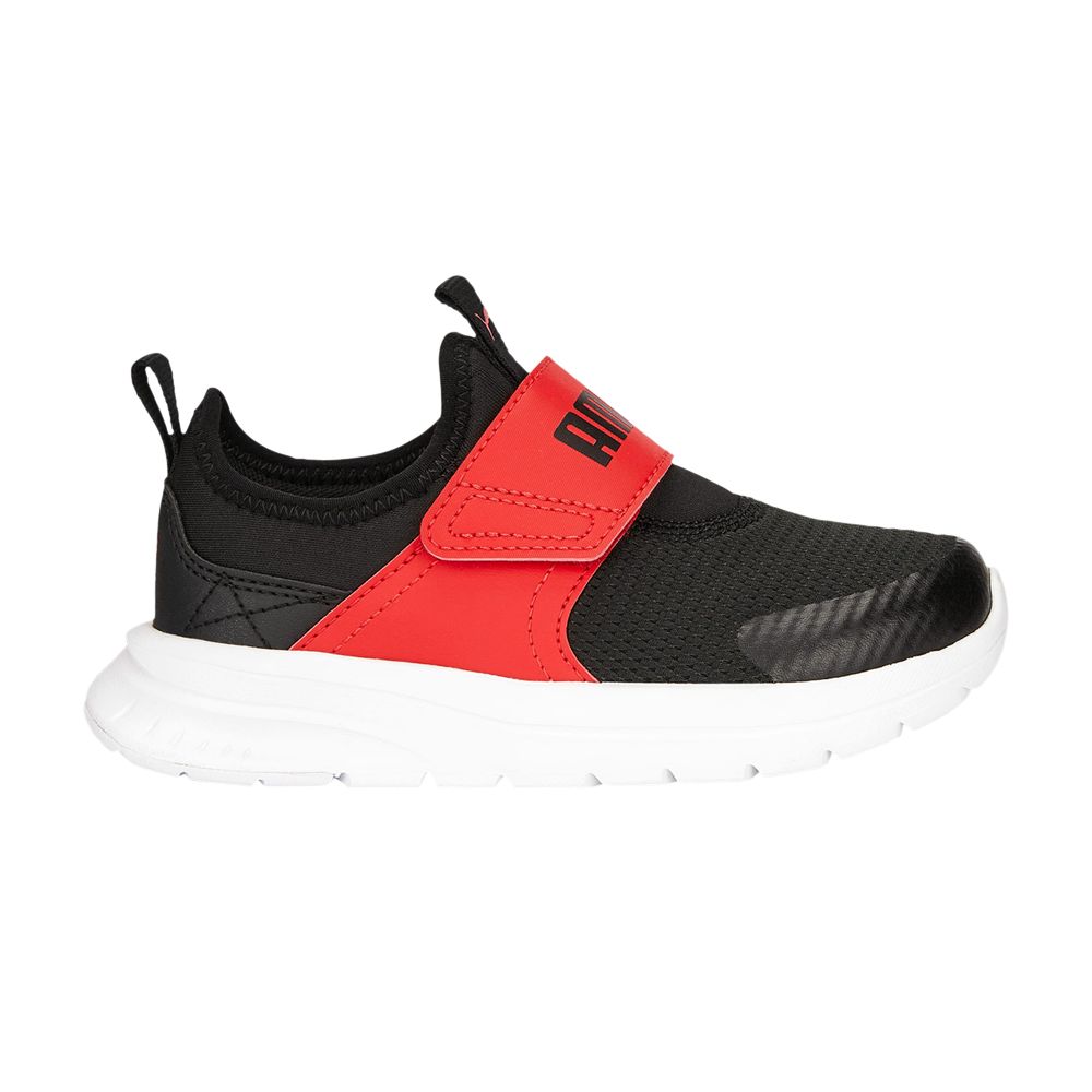 Pre-owned Puma Evolve Slip-on Little Kid 'black For All Time Red' | Kid's Size 10.5