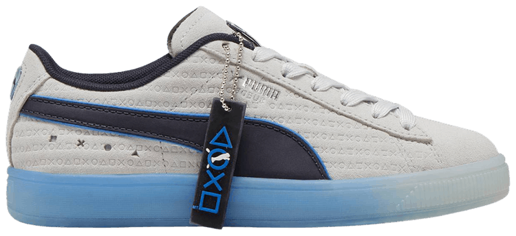 PlayStation x Puma Suede Big Kid Glacial Grey