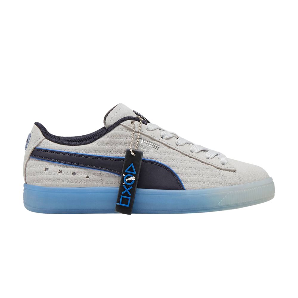 Puma PlayStation x Suede Big Kid 'Glacial Grey' | Kid's Size 6 - 396655-01