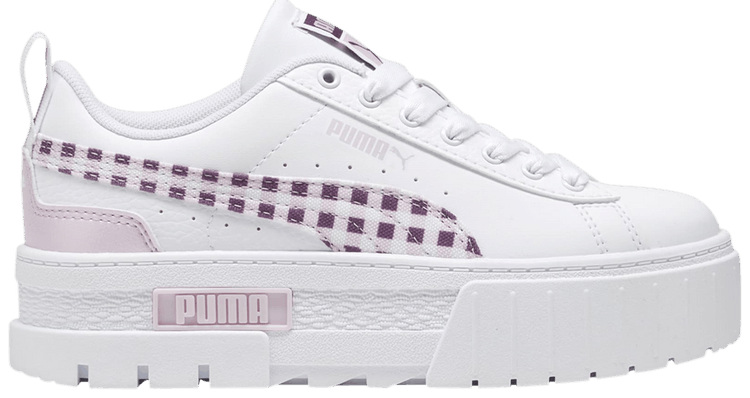 Puma Mayze Big Kid Gingham Cozy   Grape Mist