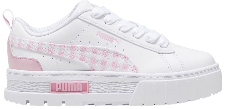Puma Mayze Little Kid Gingham Cozy   Pink Lilac