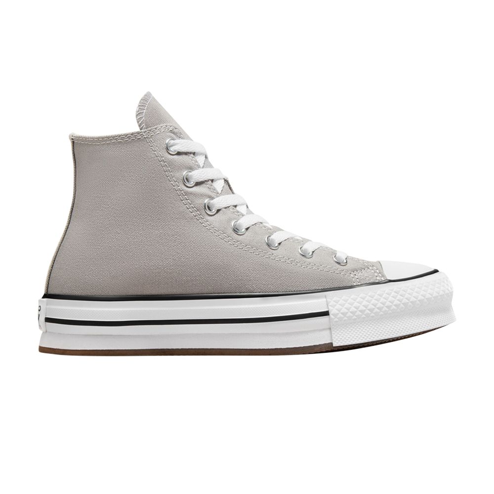 Pre-owned Converse Chuck Taylor All Star Eva Lift Platform High Gs 'totally Neutral' | Grey | Kid's Size 7