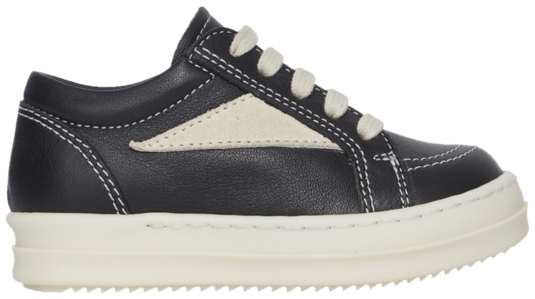 Rick Owens Babygeo Lido Vintage Sneaker Little Kid Black Milk