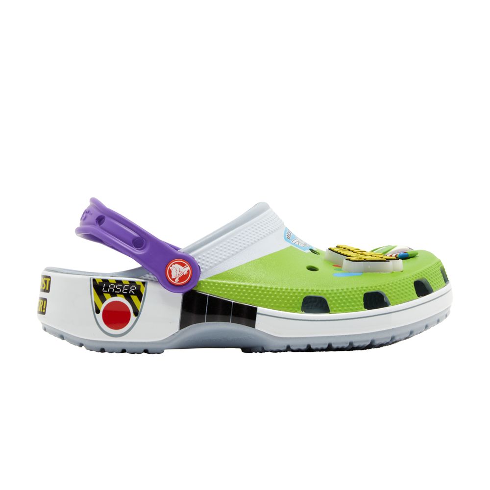 Pre-owned Crocs Toy Story X  Classic Clog Kids 'buzz Lightyear' | Green | Kid's Size 13