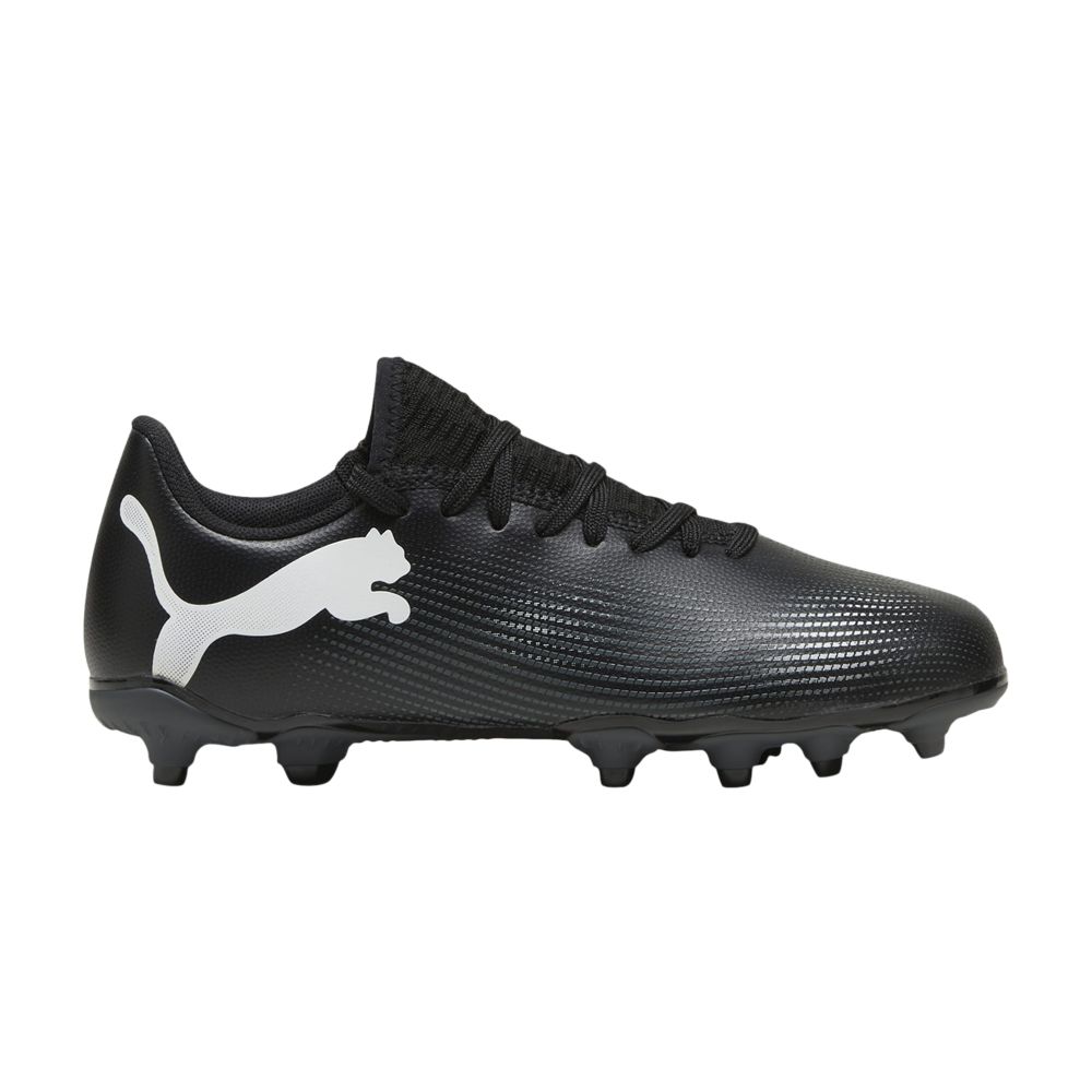 Pre-owned Puma Future Play 7 Fg Ag Big Kid 'eclipse Pack' | Black | Kid's Size 11.5