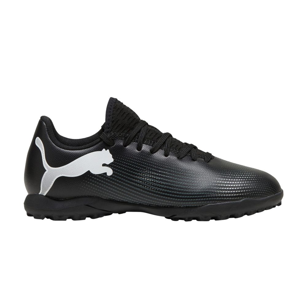 Pre-owned Puma Future Play 7 Tf Big Kid 'eclipse Pack' | Black | Kid's Size 13