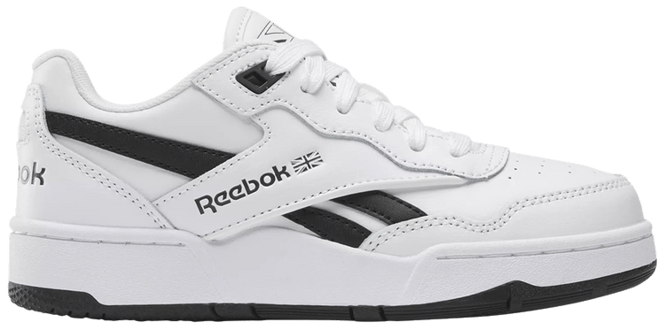 Reebok BB4000 2 Little Kid White Black