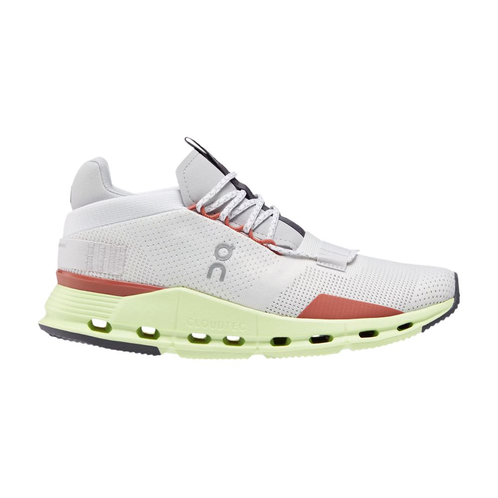 Pre-owned On Wmns Cloudnova 'white Limelight'