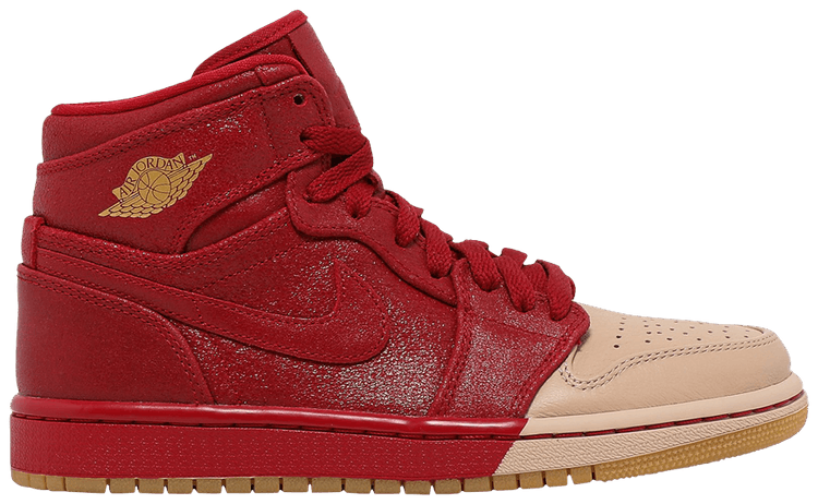Wmns Air Jordan 1 Retro High Premium Dipped Toe Red Sample