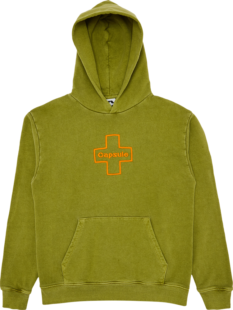 Capsule Capsule Cross Logo Hoodie 'Green/Orange'