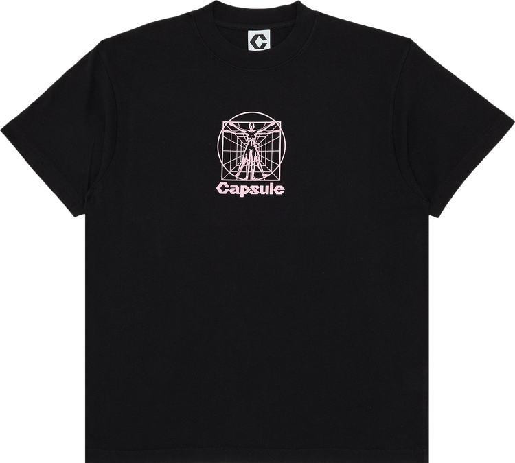 Capsule Vitruvian Icon T-Shirt 'Black/Pink'