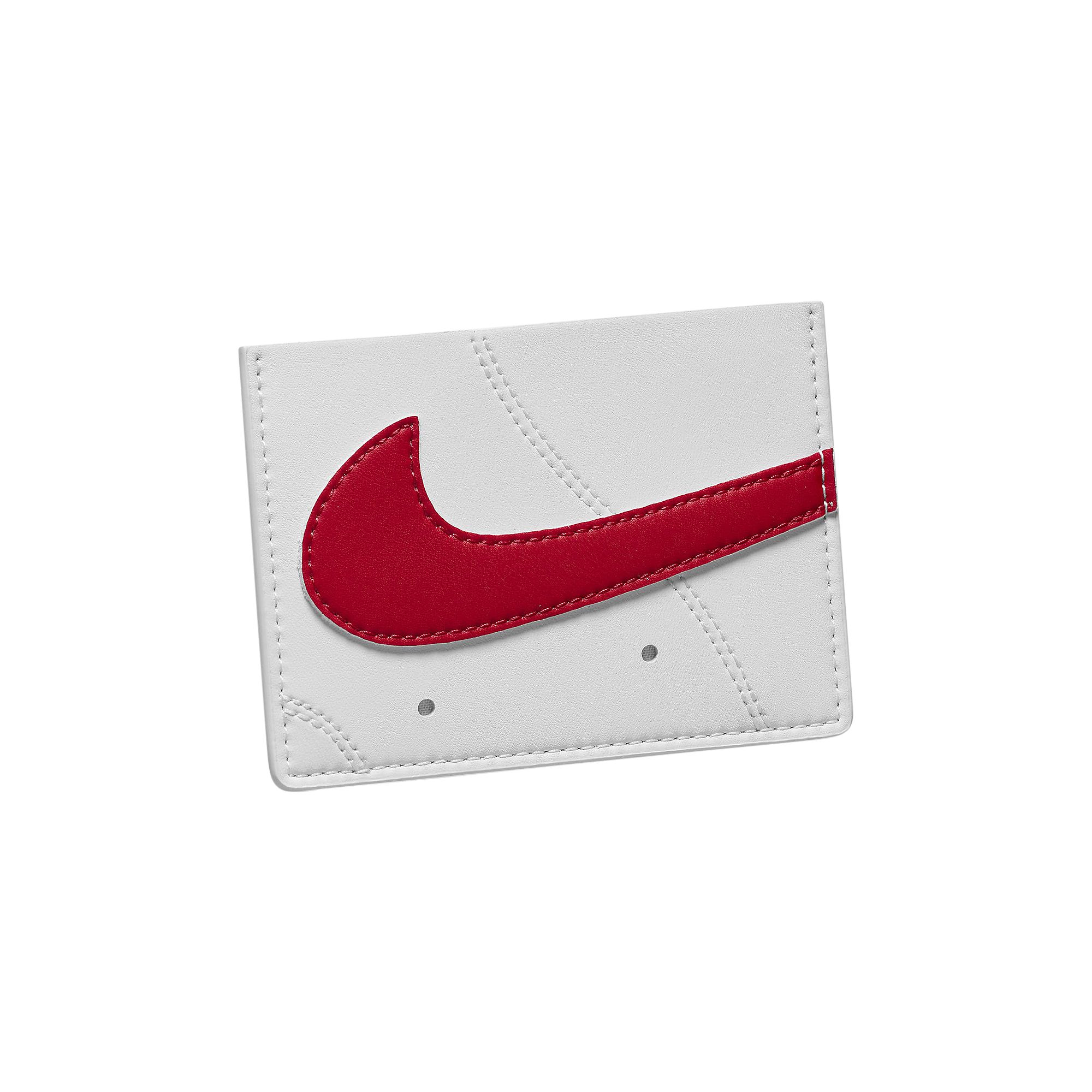 Nike Icon Air Force 1 Card Wallet 'White/Red' | Men's Size Onesize