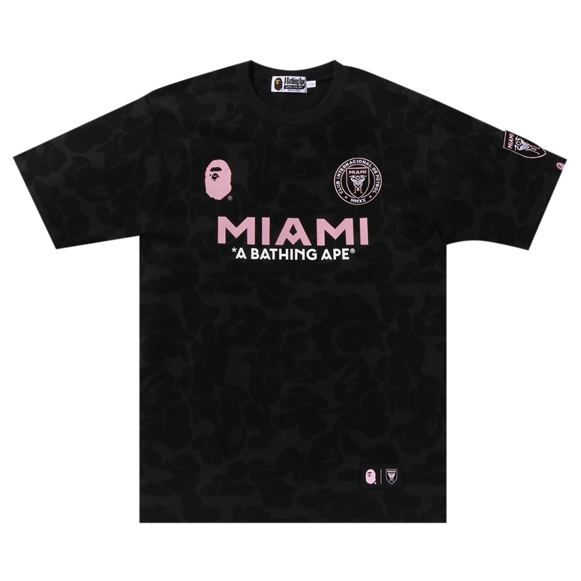 BAPE x Inter Miami CF Camo Tee 'Black' | Men's Size XL