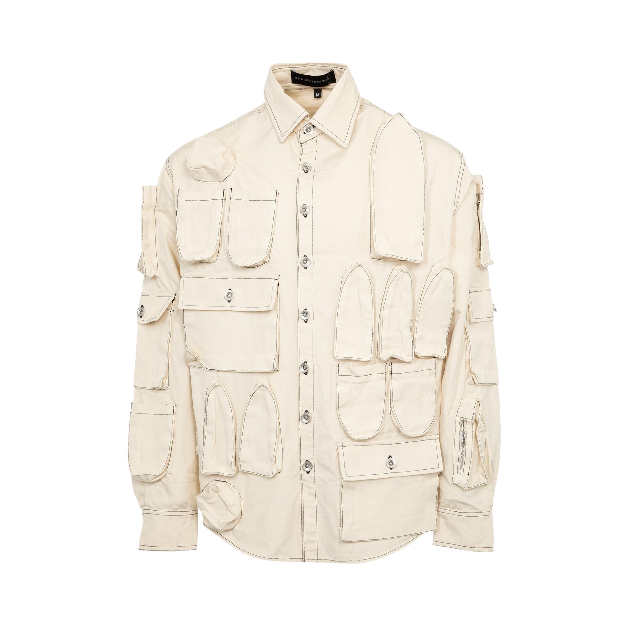 Pre-owned Who Decides War Tech Coat 'cream' | White | Men's Size M