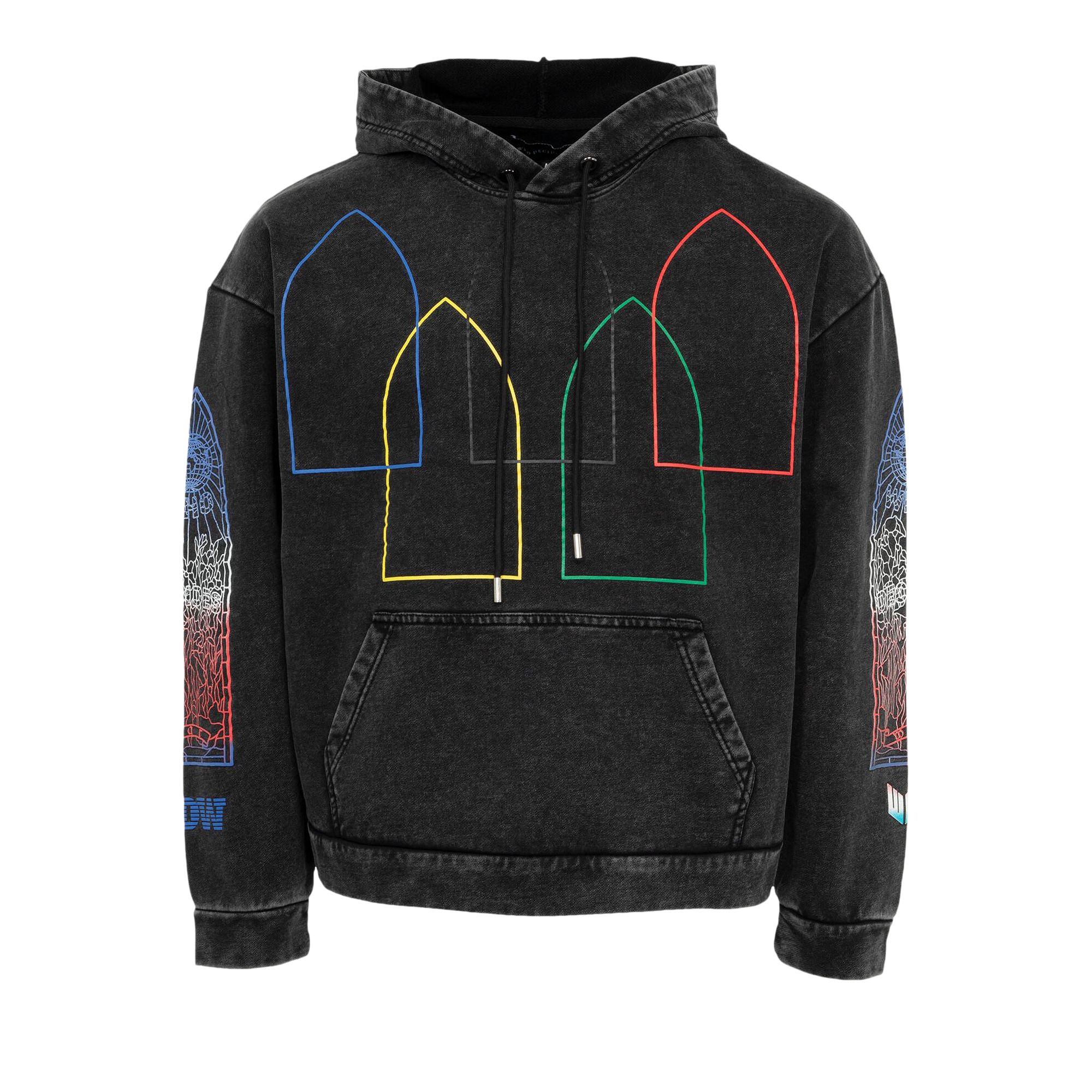 Pre-owned Who Decides War Intertwined Windows Hooded Sweatshirt 'multicolor' | Multi-color | Men's Size S