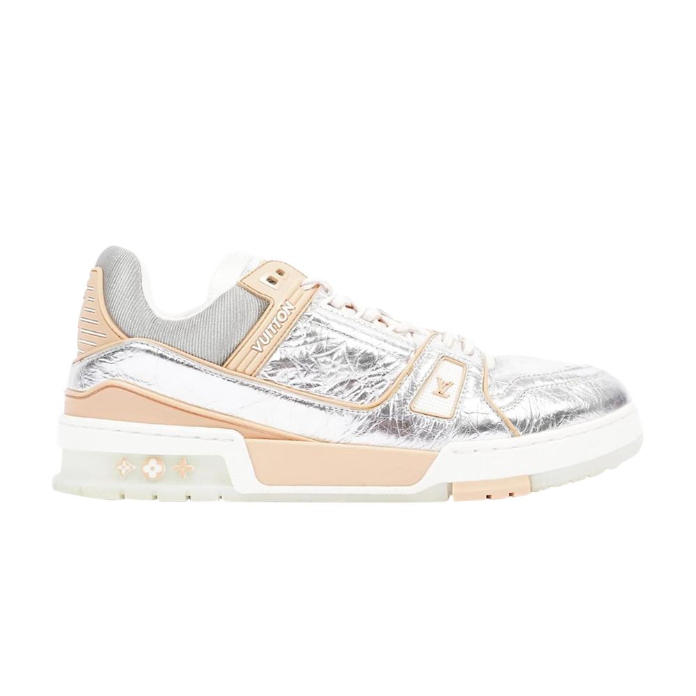 Pre-owned Louis Vuitton Trainer 'metallic Beige' In Silver