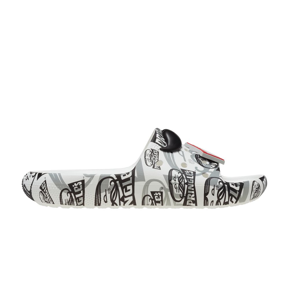 Pre-owned Crocs Pringles X Classic Slide V2 'heritage Pringles Print' In White