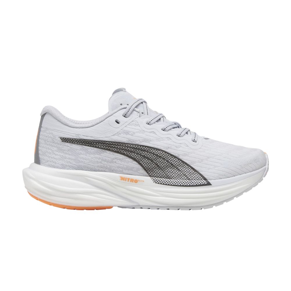 Pre-owned Puma Wmns Deviate Nitro 2 'silver Mist Neon Citrus' | Grey | Women's Size 7 In Gray