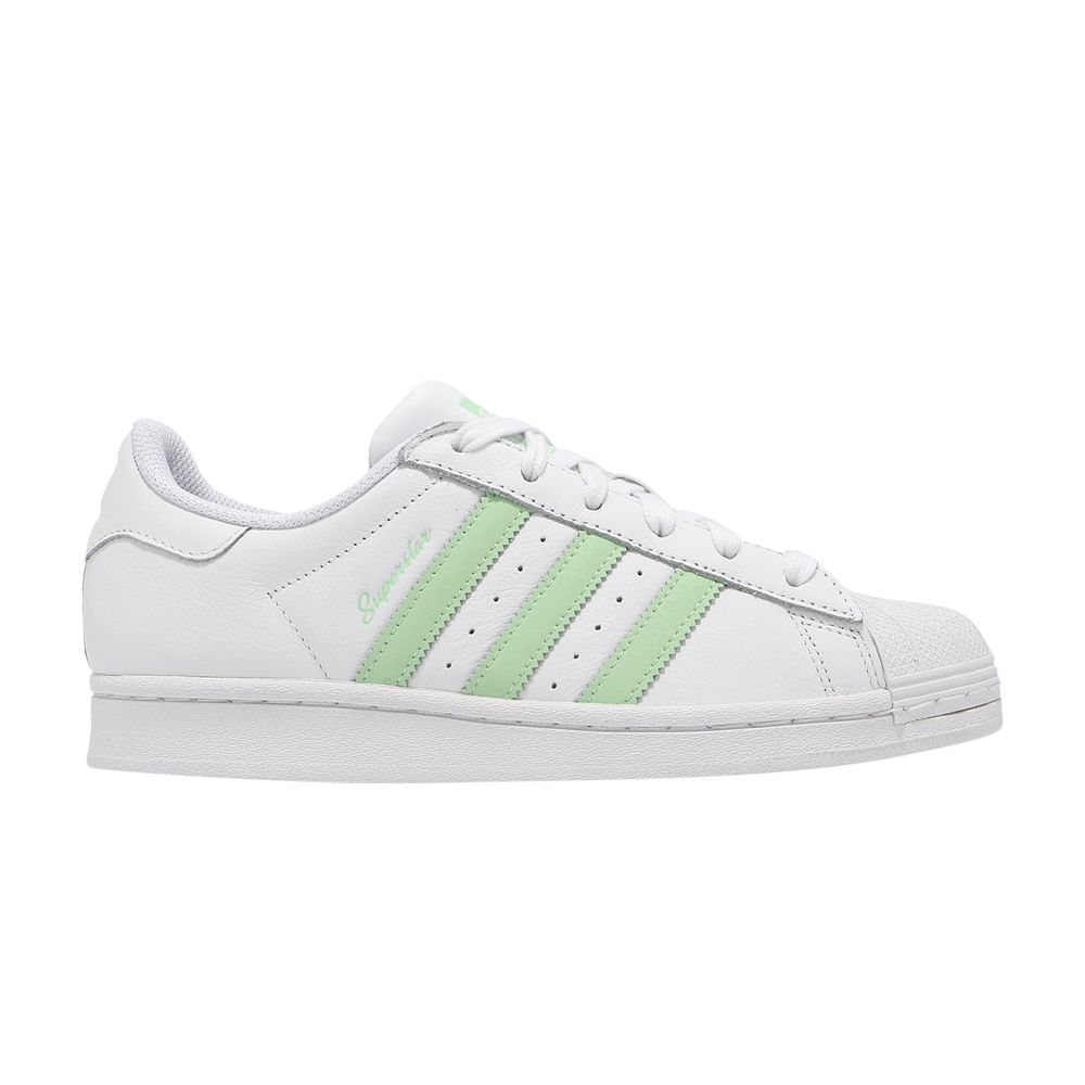 ADIDAS ORIGINALS WMNS SUPERSTAR 'WHITE SEMI GREEN SPARK'