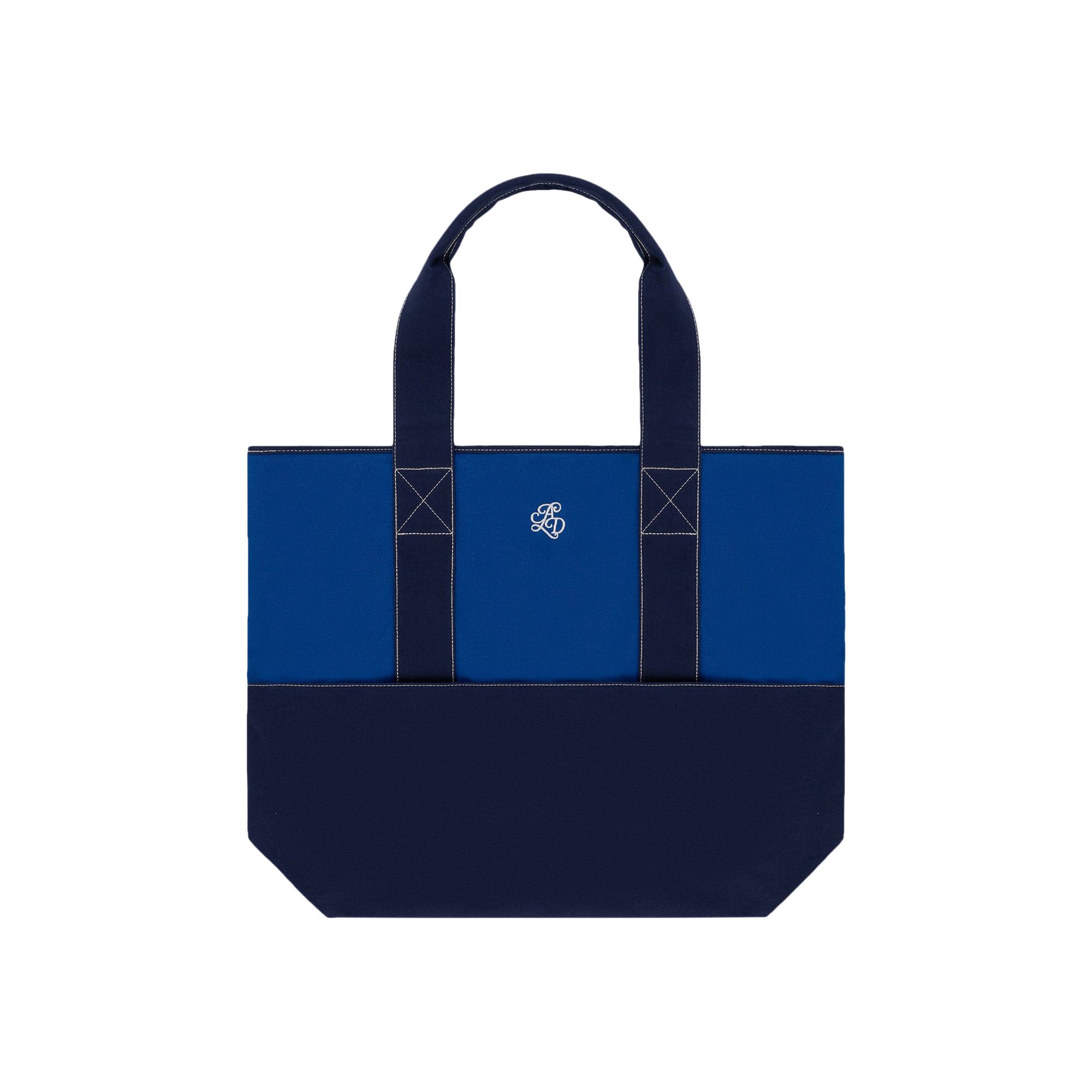Pre-owned Aimé Leon Dore Monogram Contrast Tote Bag 'navy' | Blue | Men's Size Onesize