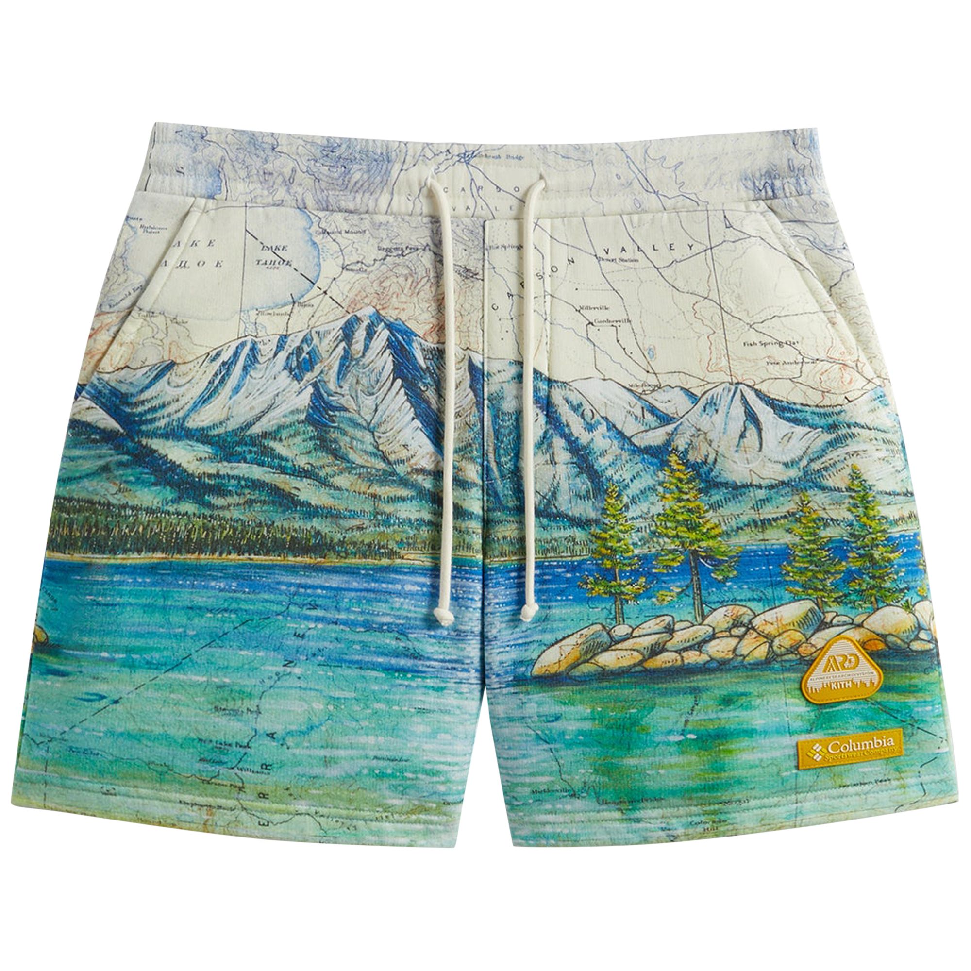 Kith For Columbia Lake Tahoe Fleece Short 'Chalk' | Multi-Color | Men's Size S